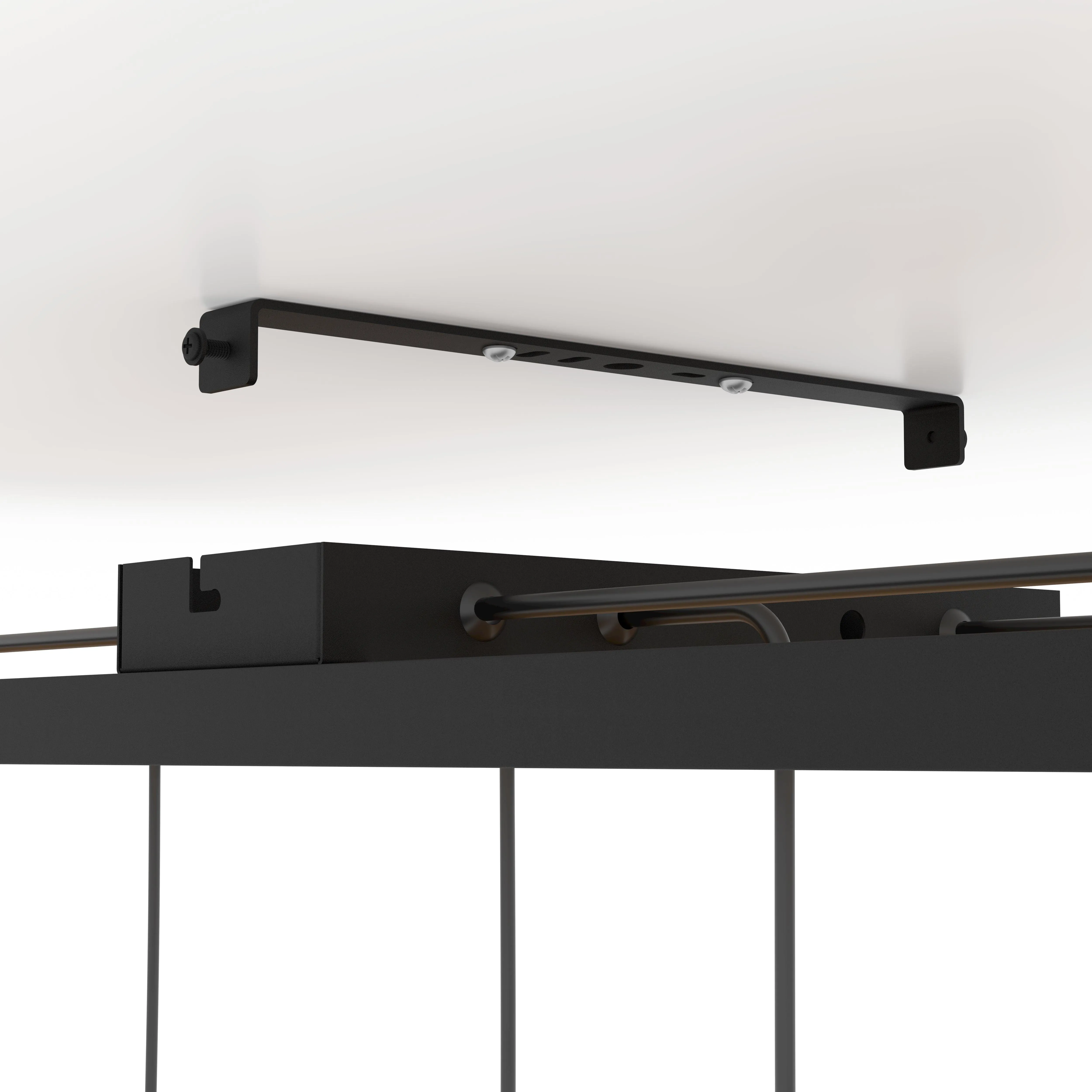 Eglo Consett 6 Light Black Metal Framed Ceiling Pendant