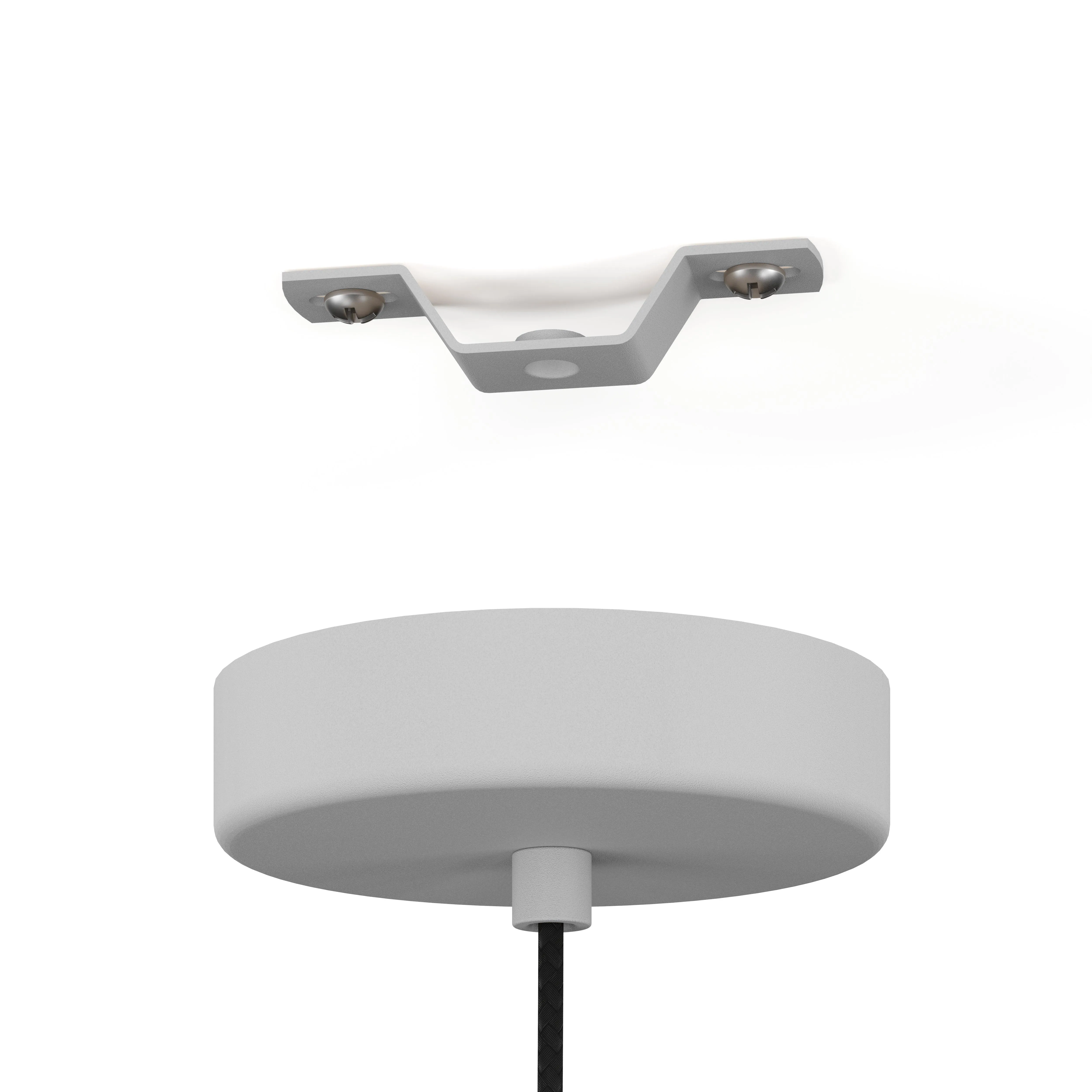 Eglo Contrisa Grey Metal Angular Shade Pendant - 52cm