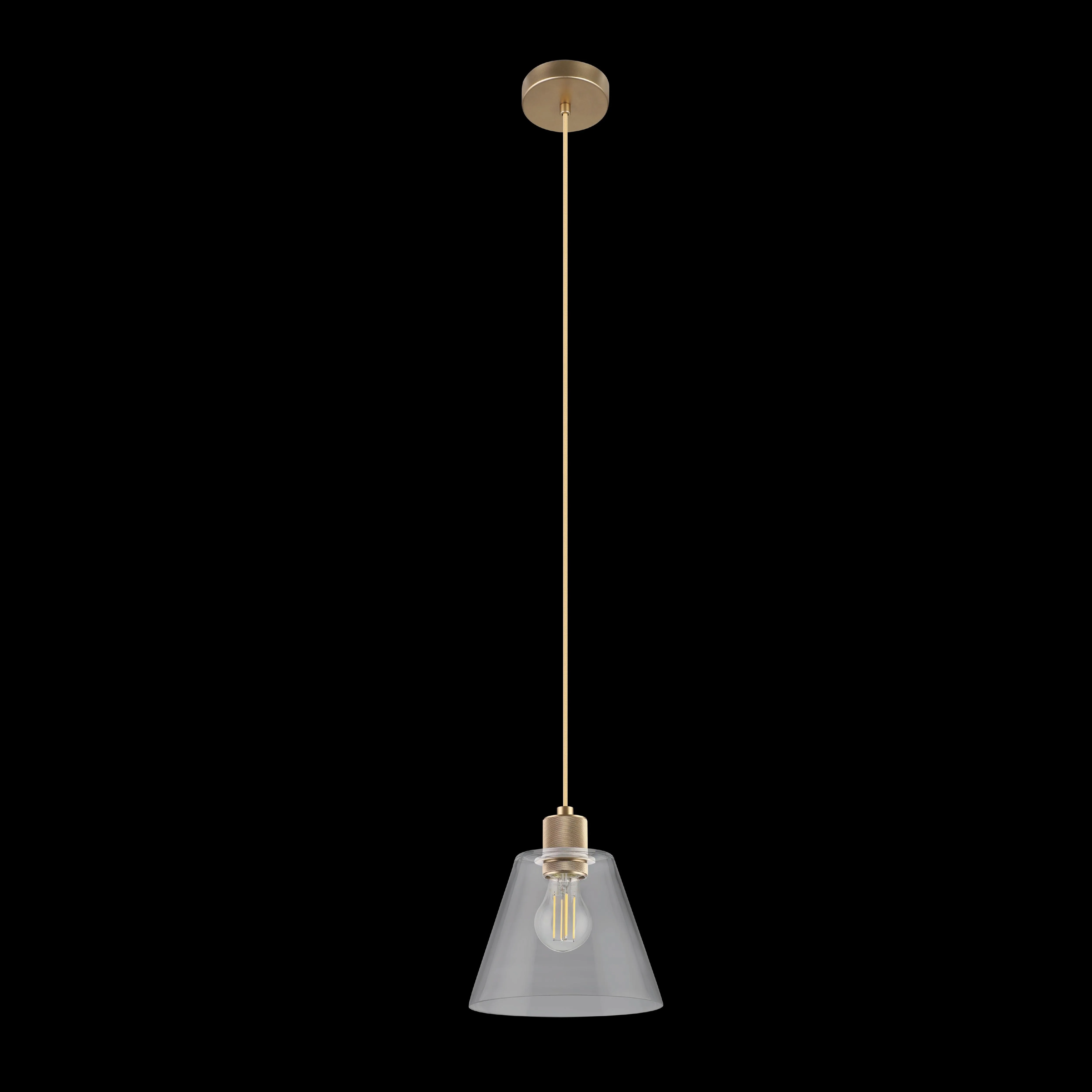 Eglo Copley Rose Gold & Conical Glass Ceiling Pendant