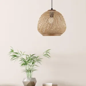 Eglo Dembleby Wicker Lampshade Ceiling Pendant flush mount ceiling fixture