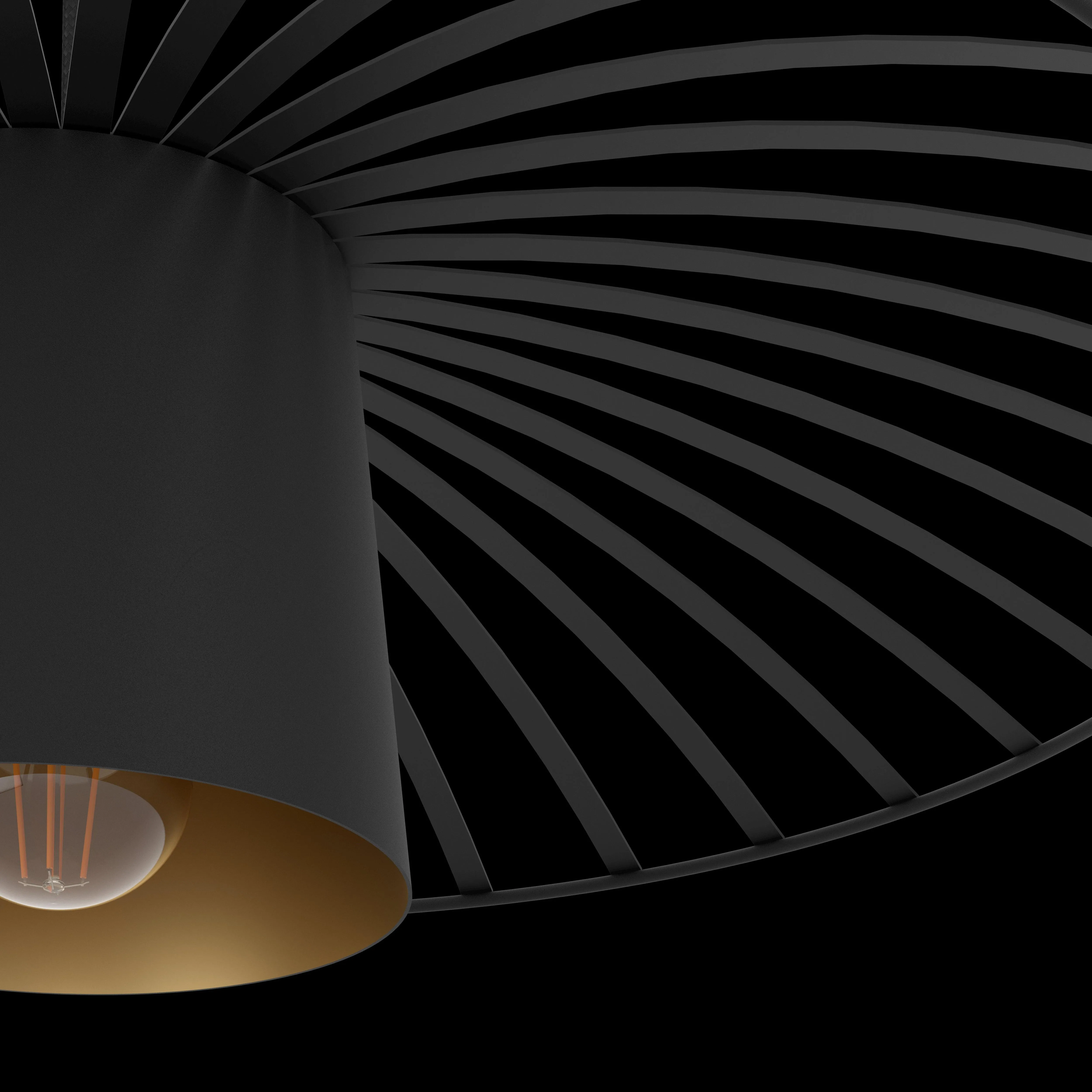 Eglo Felixkirk Black & Gold Metal Ceiling Pendant