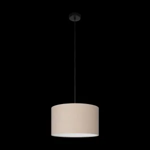 Eglo Feniglia Round Linen Lampshade Pendant flush mount ceiling fixture
