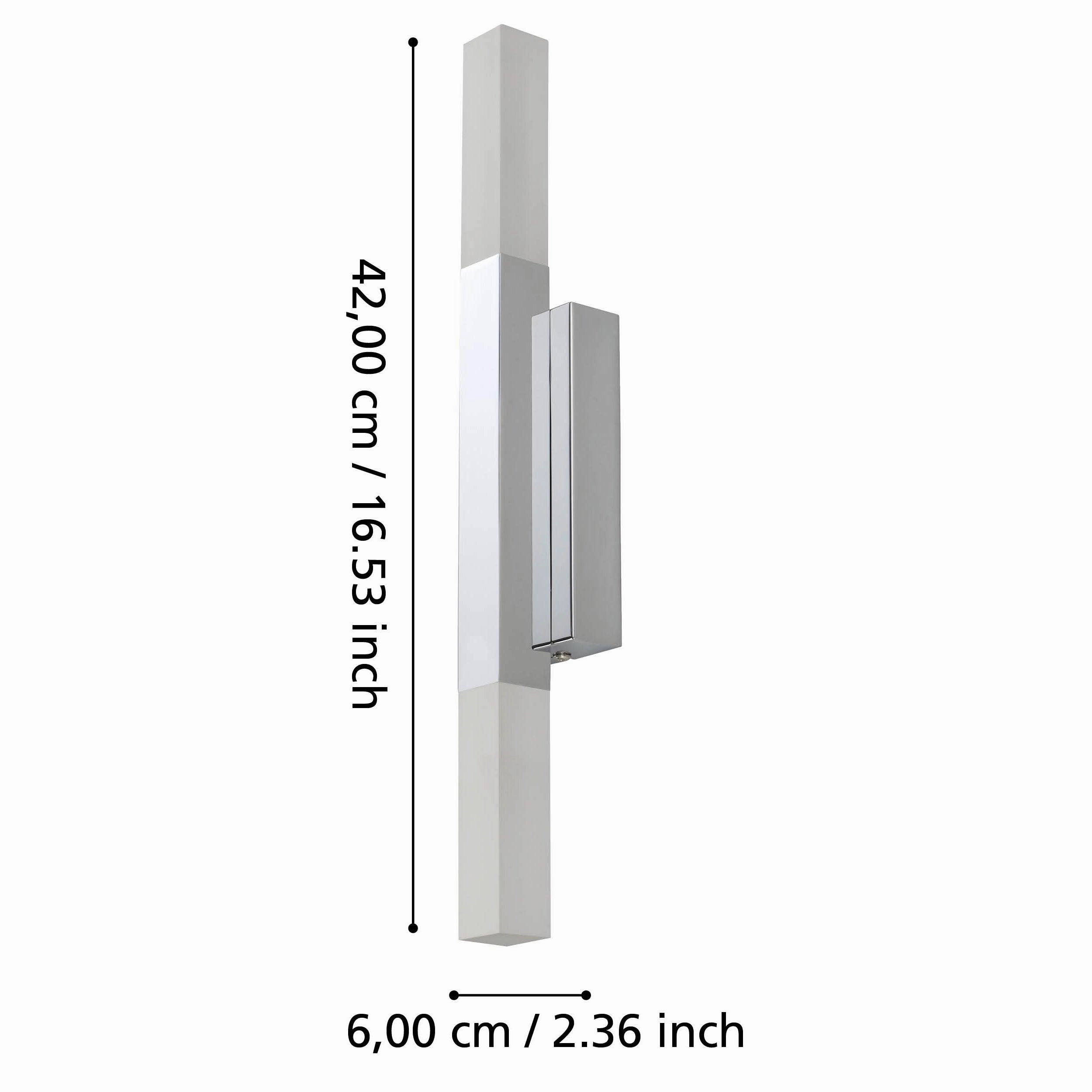 Eglo Alcudia IP44 Chrome LED Bathroom Wall Light