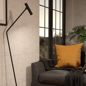 Eglo Almudaina Black LED Adjustable Floor Lamp creative lampshade design