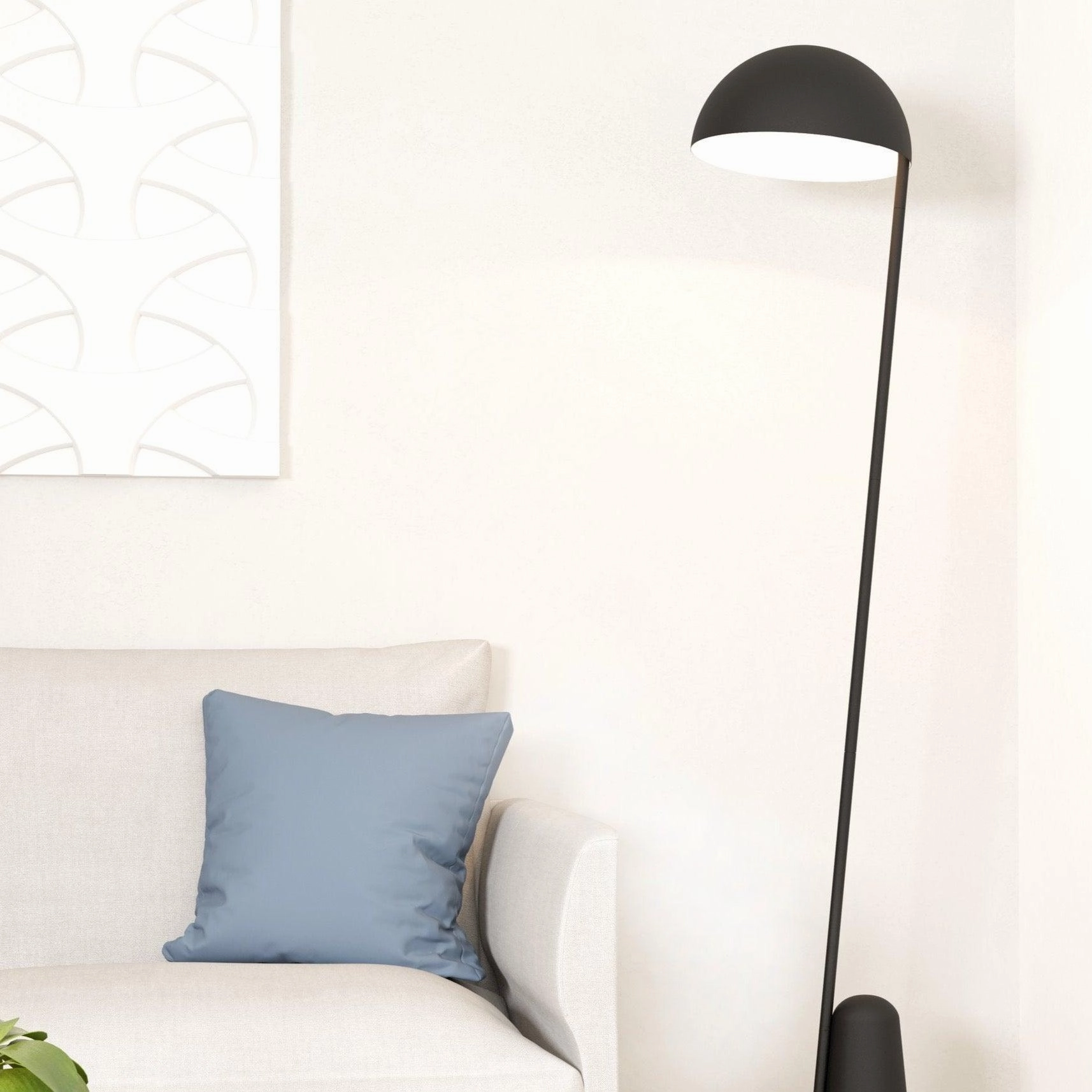 Eglo Aranzola Black Slender Floor Lamp