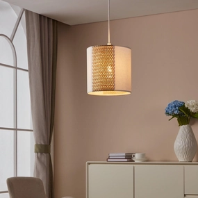 Eglo Arnhem Kraft Paper & Seagrass Ceiling Pendant sleek LED ceiling lamp