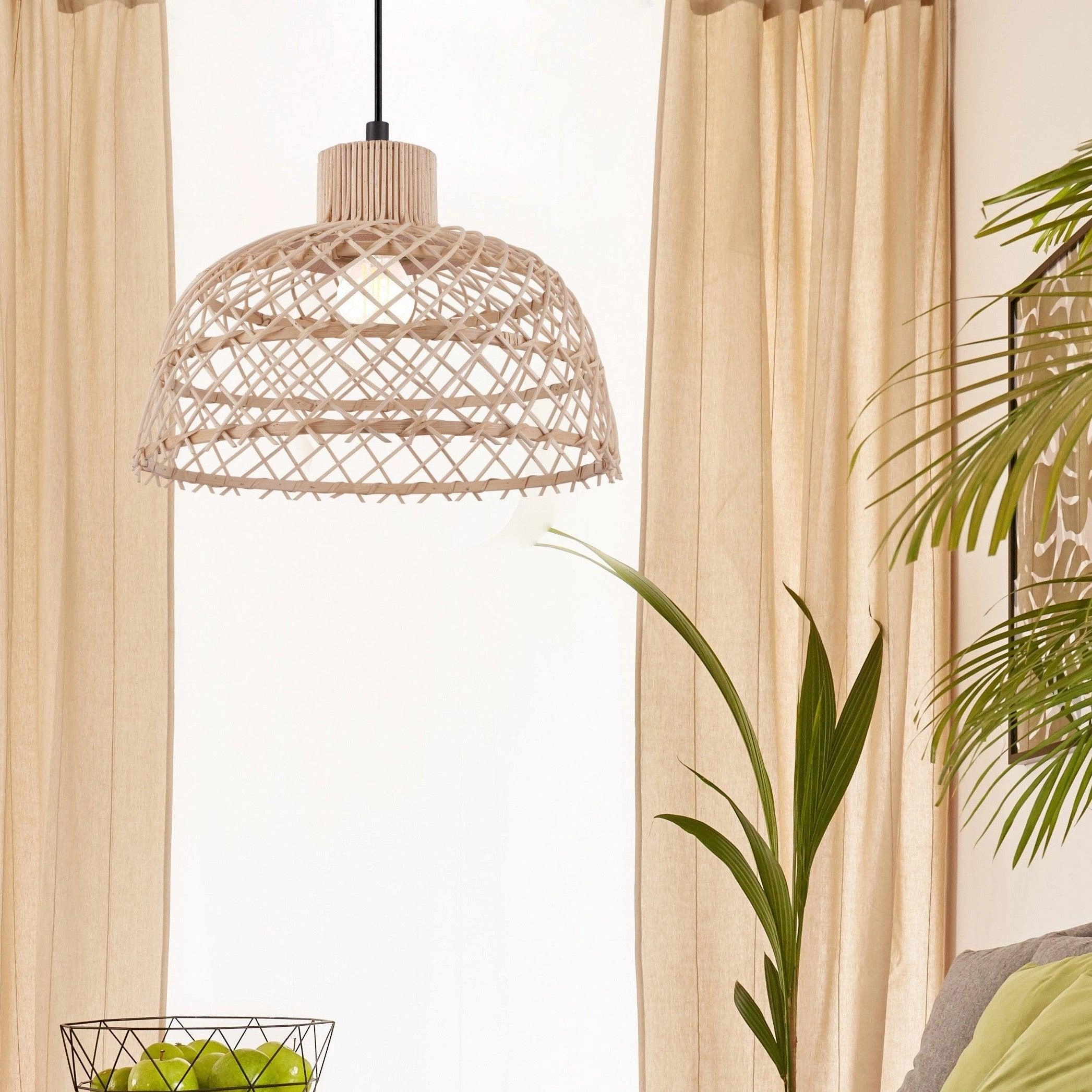 Eglo Ausnby Rattan Wicker Ceiling Pendant