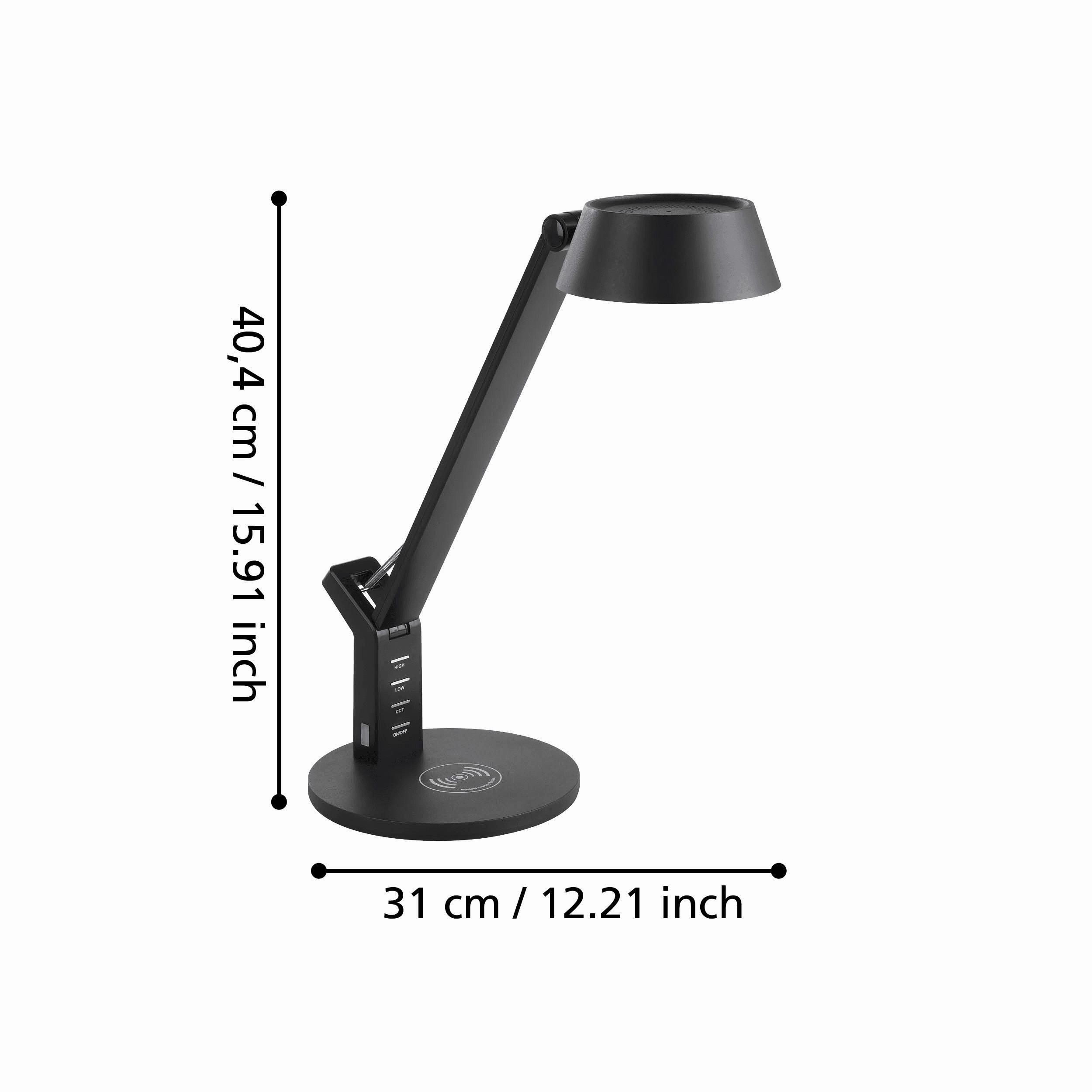 Eglo Banderalo Black LED Touch Table Lamp