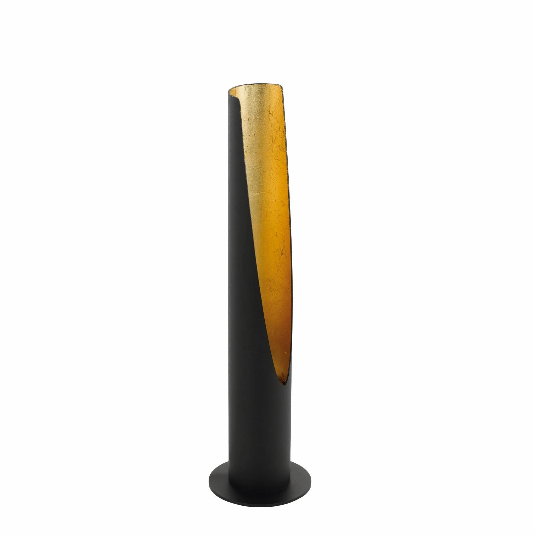 Eglo Barbotto Tube Shaped Black & Gold LED Table Lamp