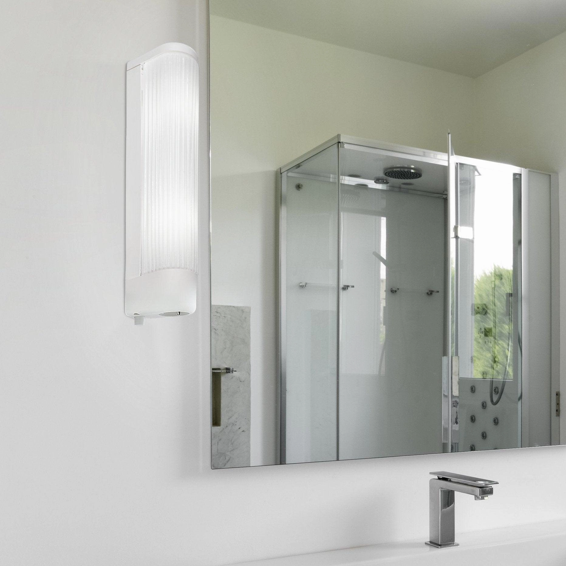 Eglo Bari 1 IP20 Ribbed Glass Bathroom Wall / Mirror Light vintage desk lamp