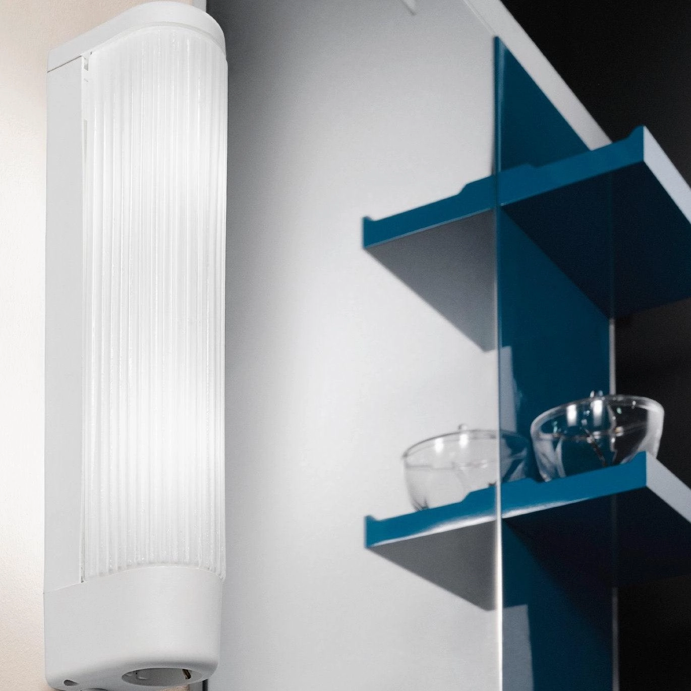 Eglo Bari 1 IP20 Ribbed Glass Bathroom Wall / Mirror Light