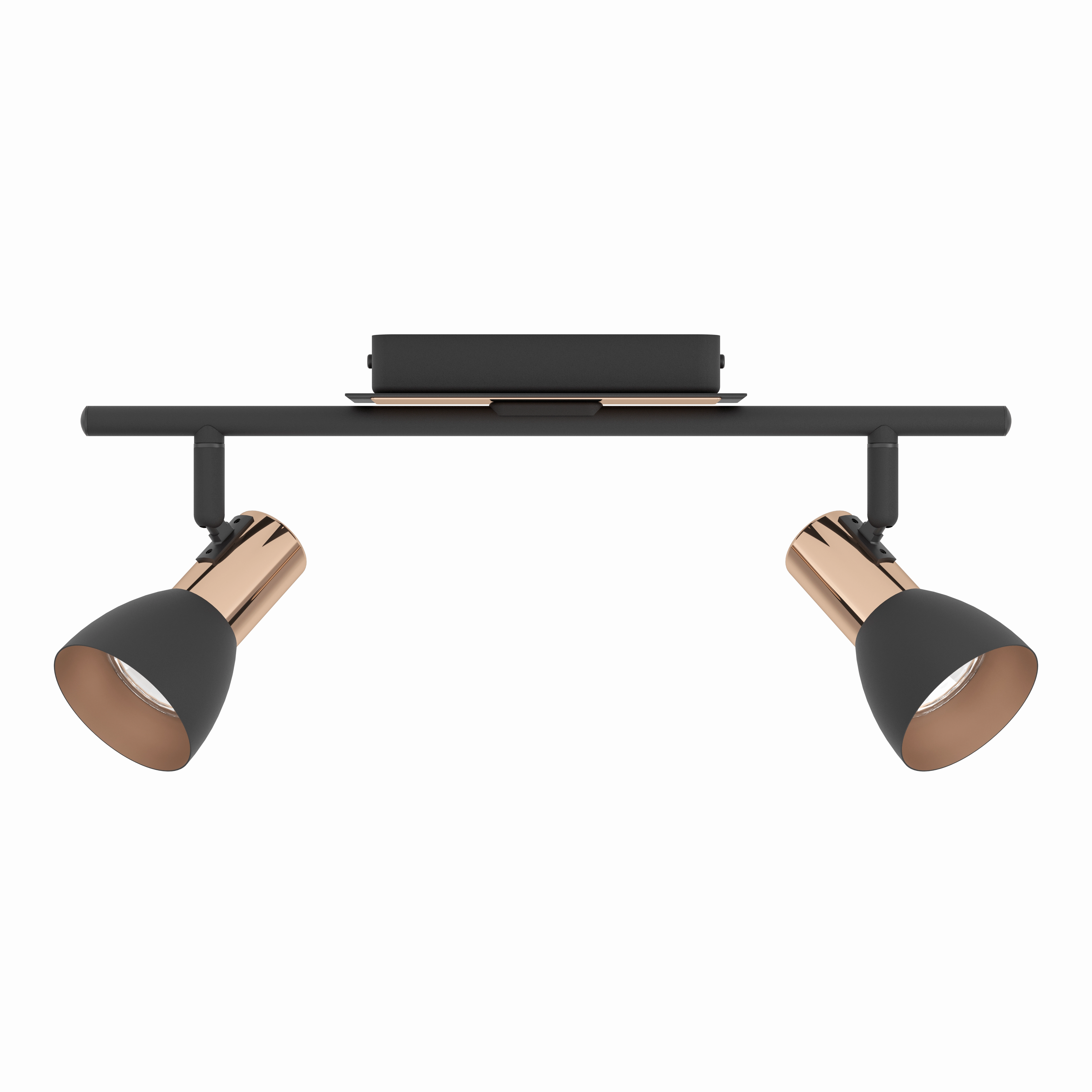 Eglo Barnham Copper & Black 2 Light Bar Spotlight