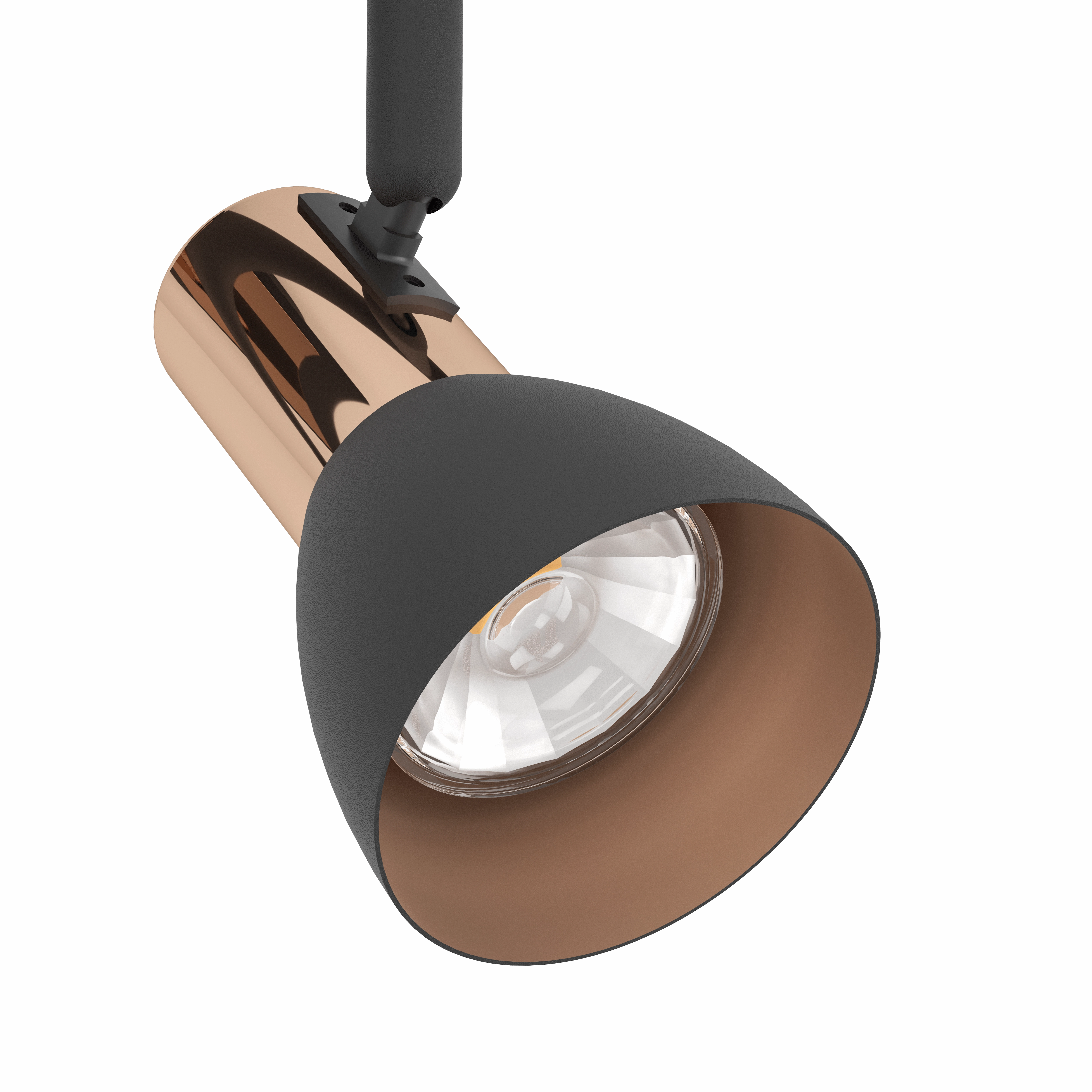 Eglo Barnham Copper & Black 2 Light Bar Spotlight