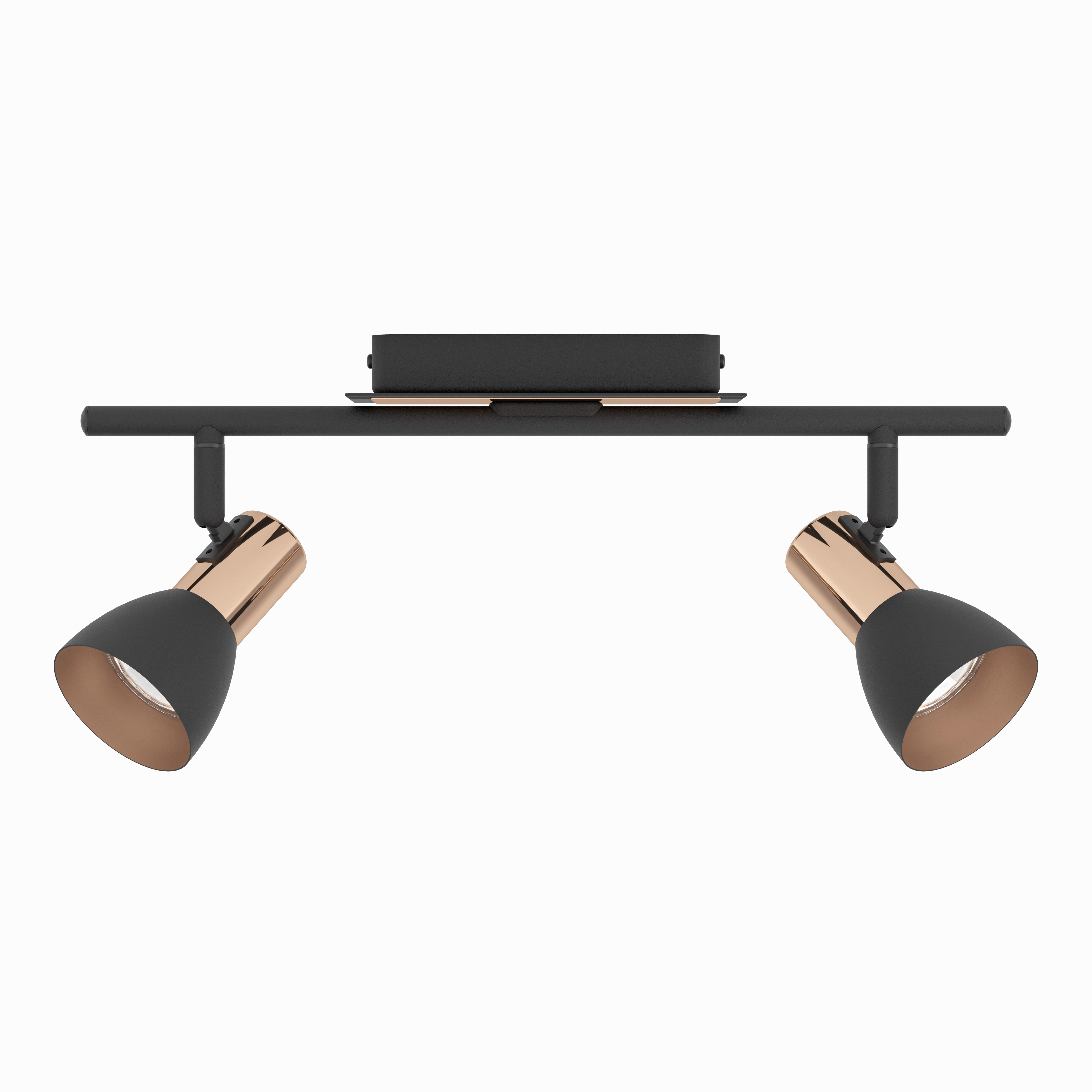 Eglo Barnham Copper & Black 2 Light Bar Spotlight