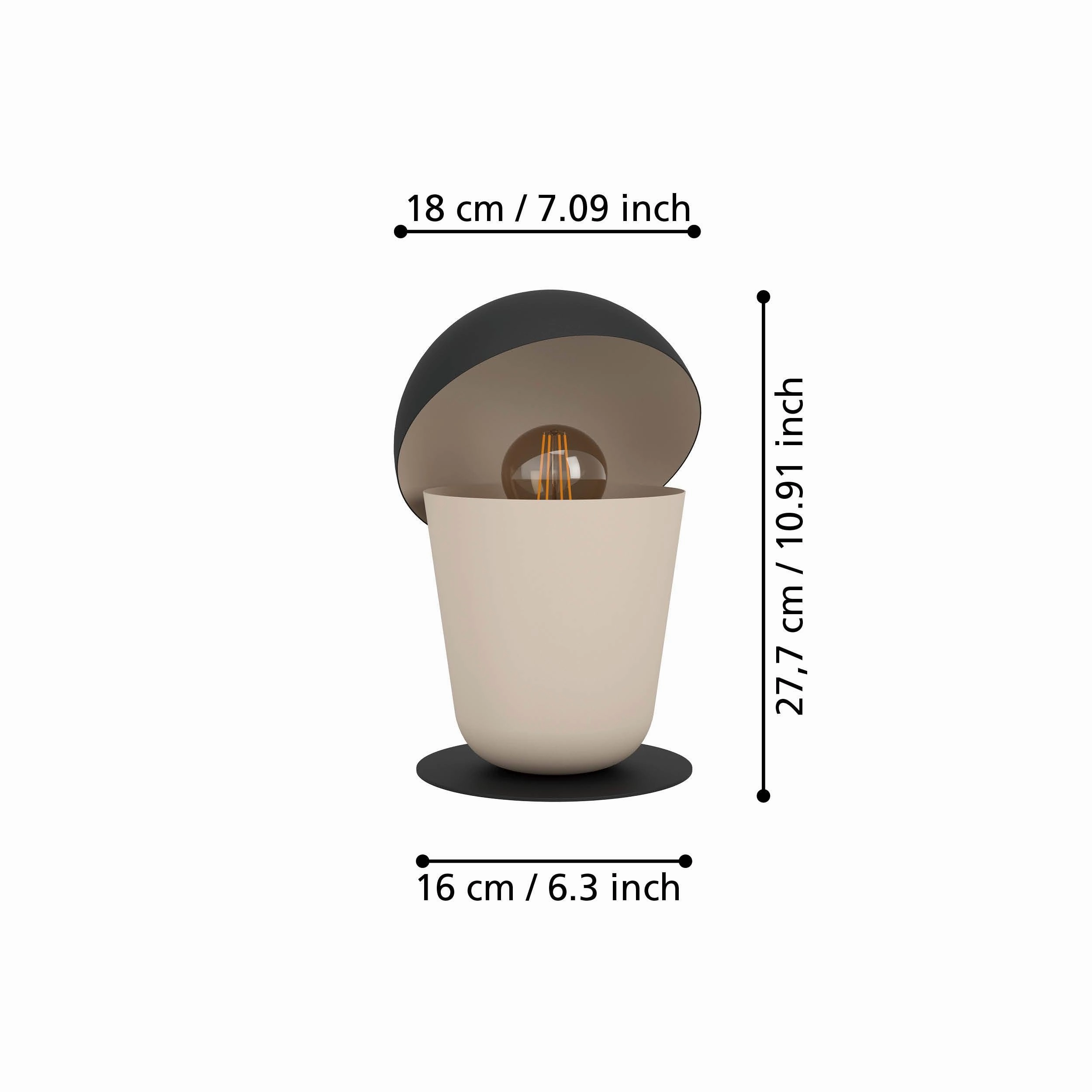 Eglo Batabano Sand & Black Table Lamp