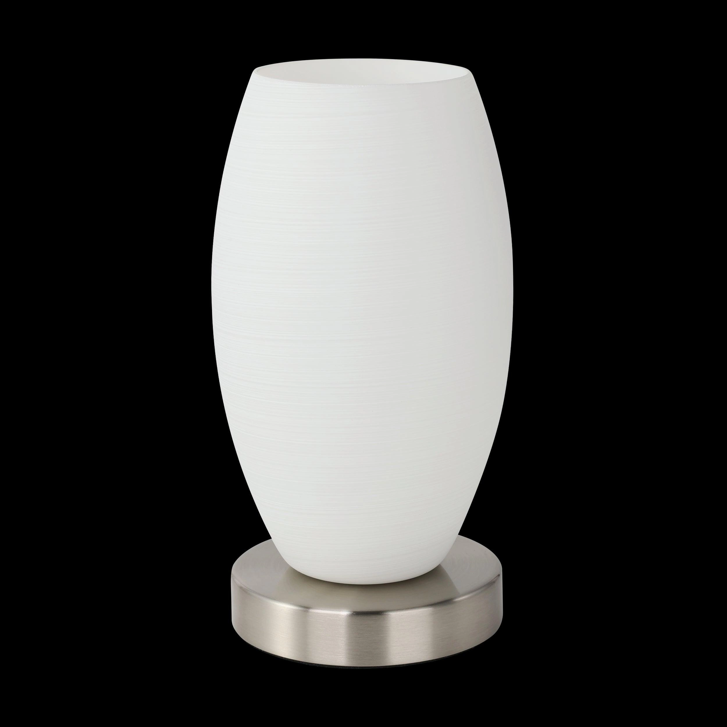 Eglo Batista 3 Nickel & Wiped Glass Table Lamp