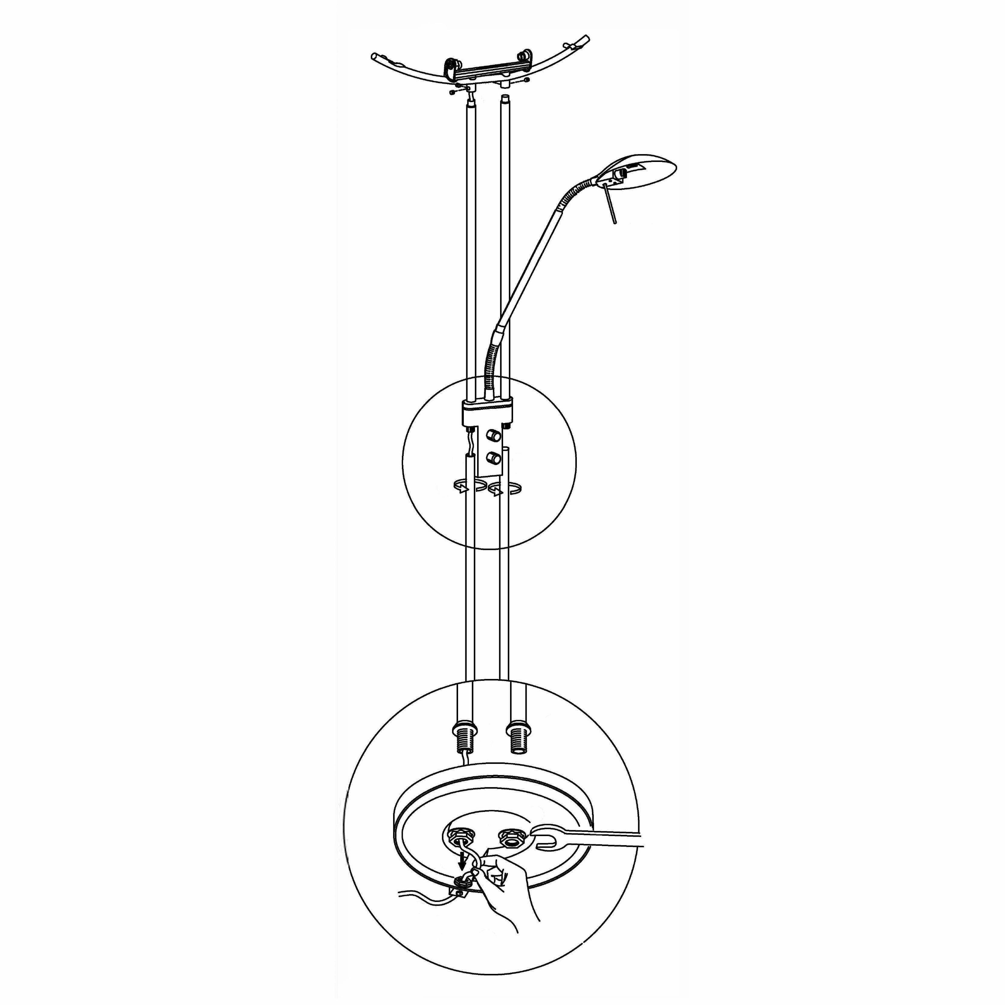 Eglo Baya Bronze Mother & Child Floor Lamp