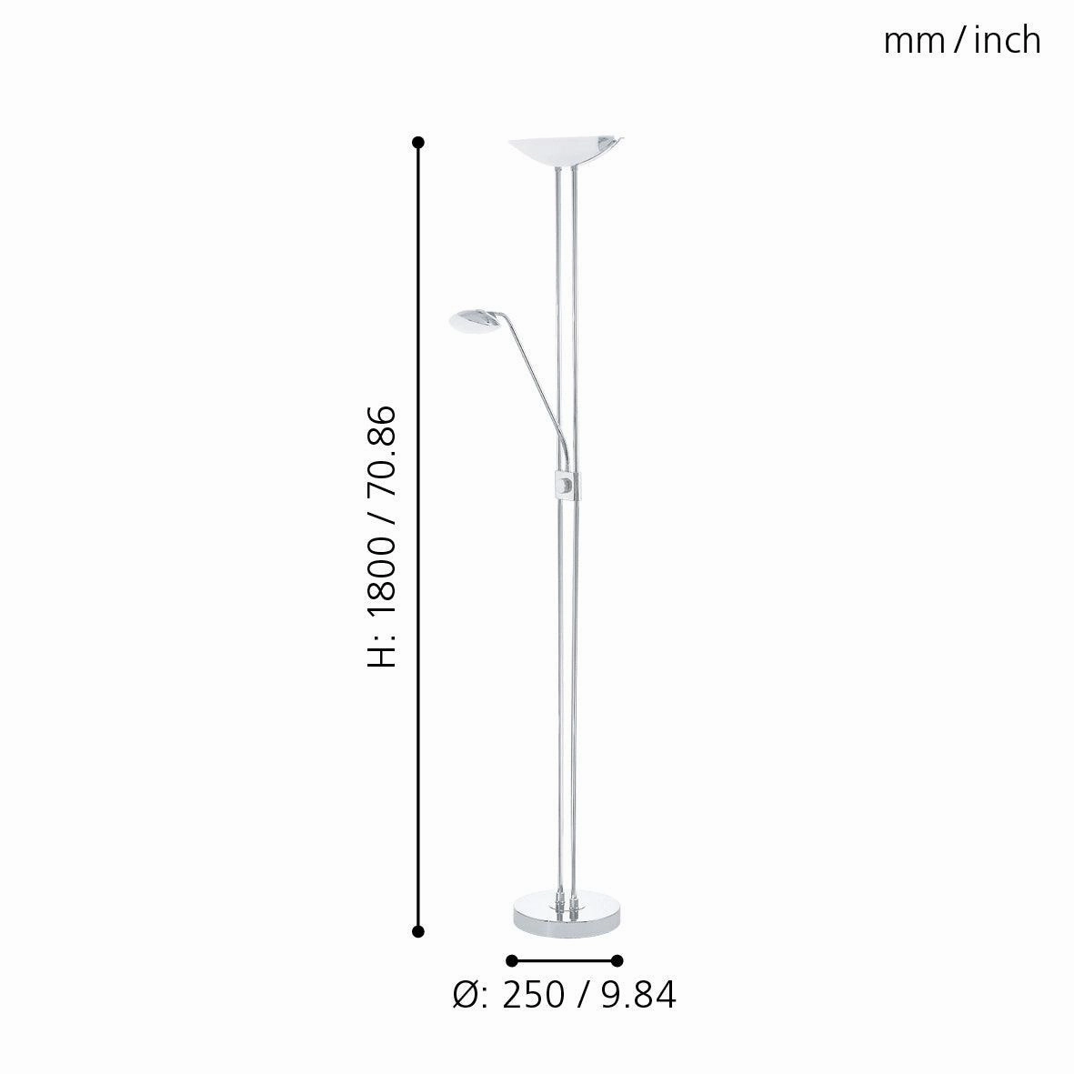 Eglo Baya LED Chrome Mother & Child LED Floor Lamp