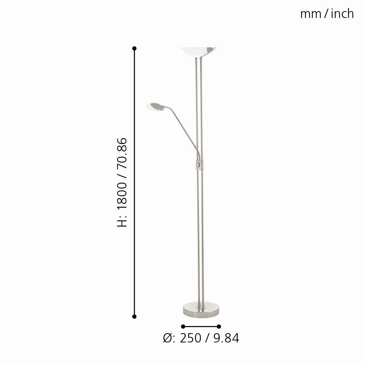 Eglo Baya LED Nickel Mother & Child LED Floor Lamp