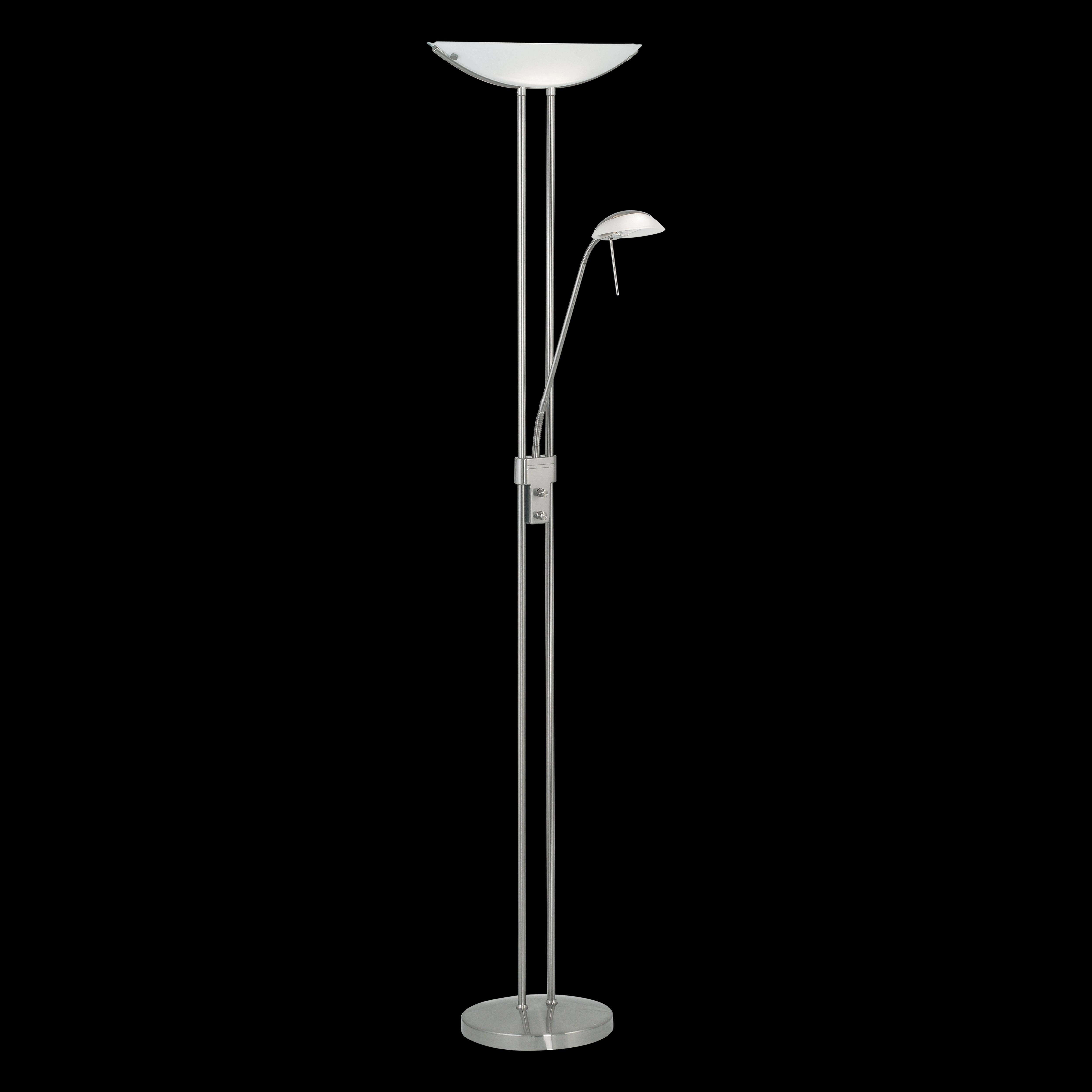 Eglo Baya Nickel Mother & Child Floor Lamp