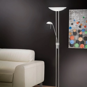 Eglo Baya Nickel Mother & Child Floor Lamp creative lampshade design
