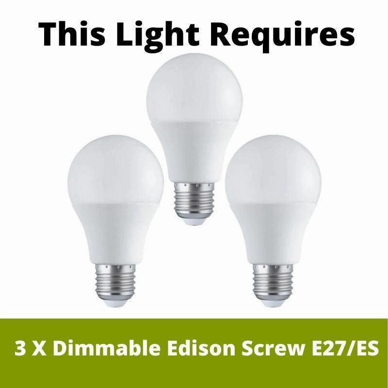 Eglo Bayman 3 Light Bar Pendant - Chrome Plates White Glass Shades