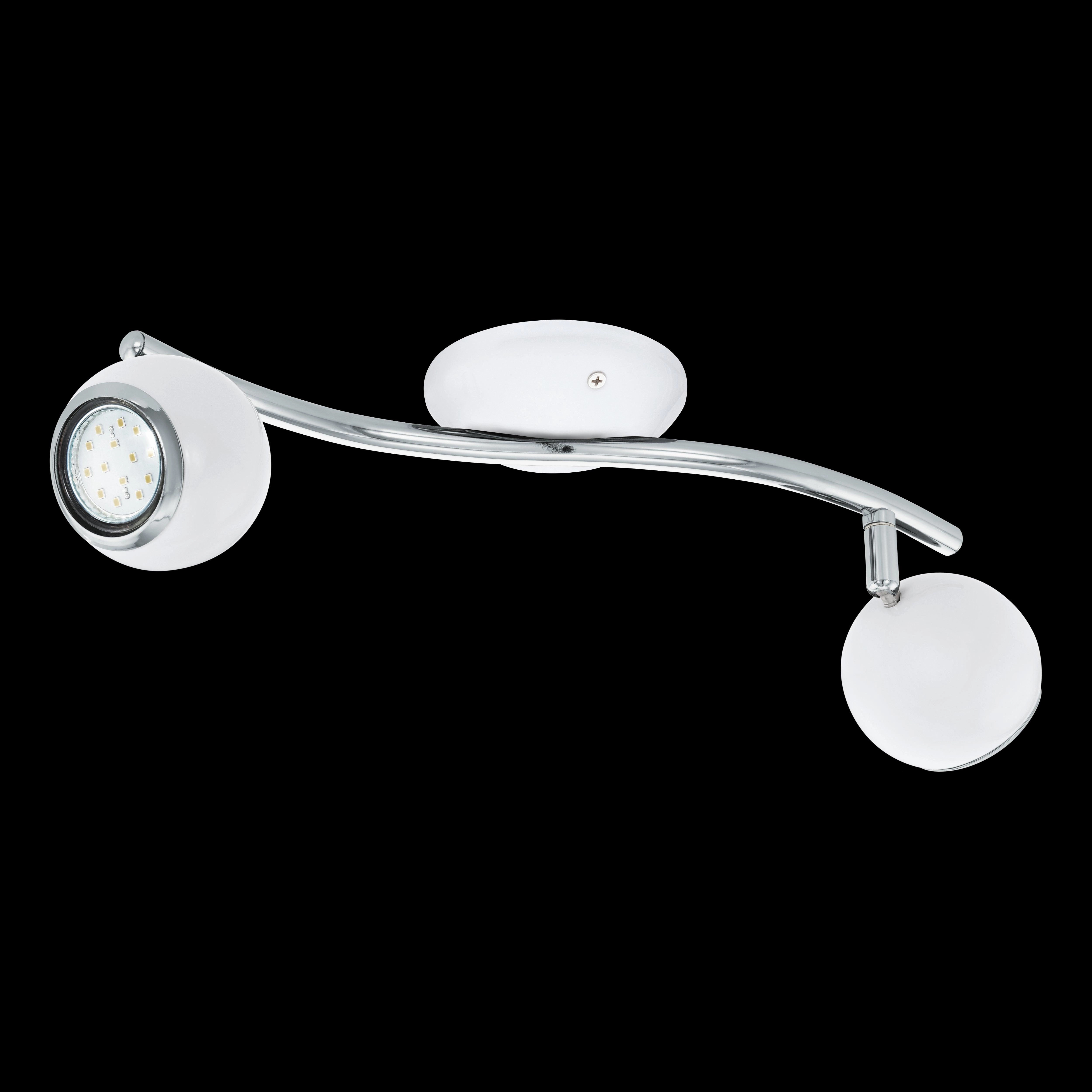 Eglo Bimeda 2 Light White & Chrome Spotlight