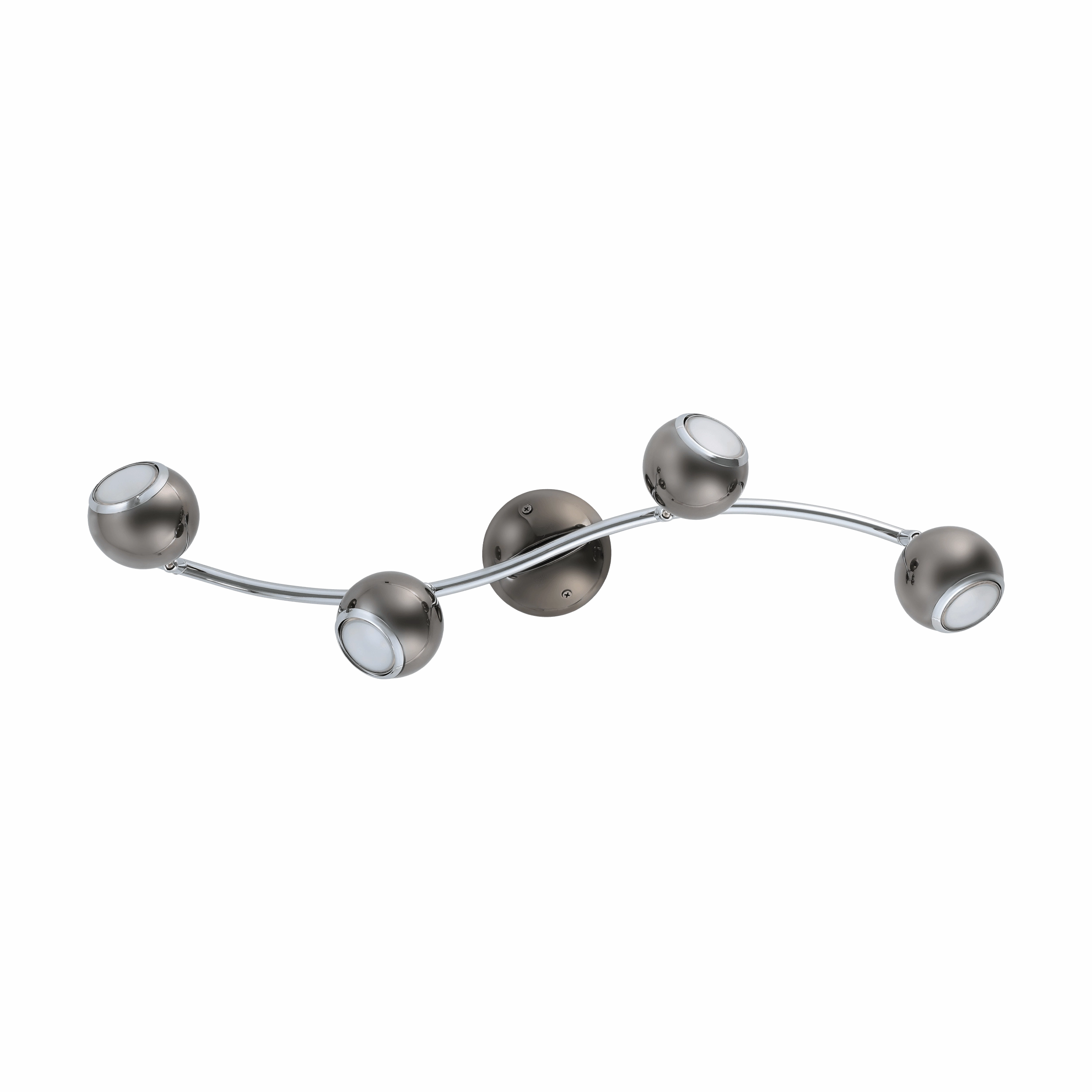 Eglo Bimeda 4 Light Black Nickel & Chrome Bar Spotlight