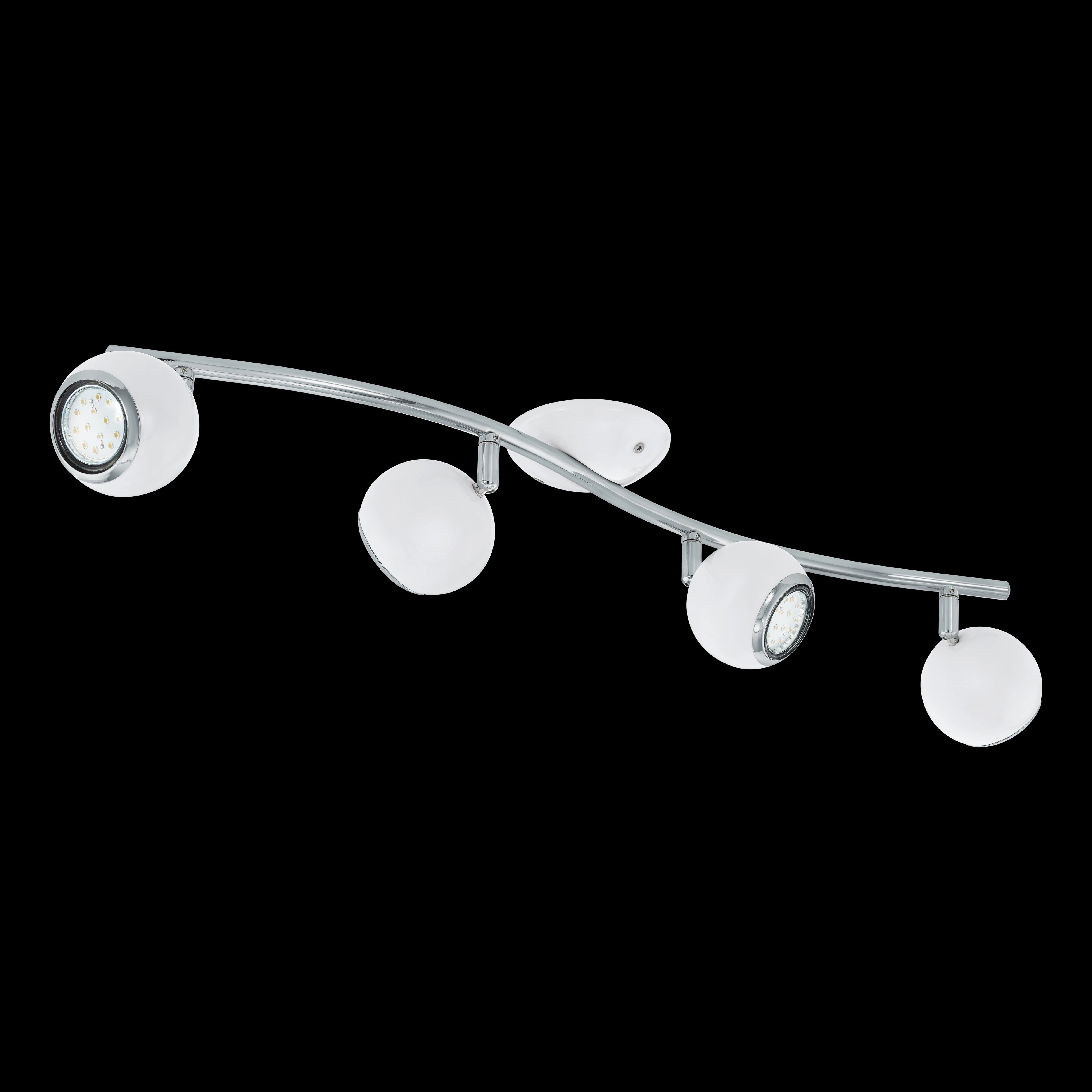 Eglo Bimeda 4 Light White & Chrome Bar Spotlight