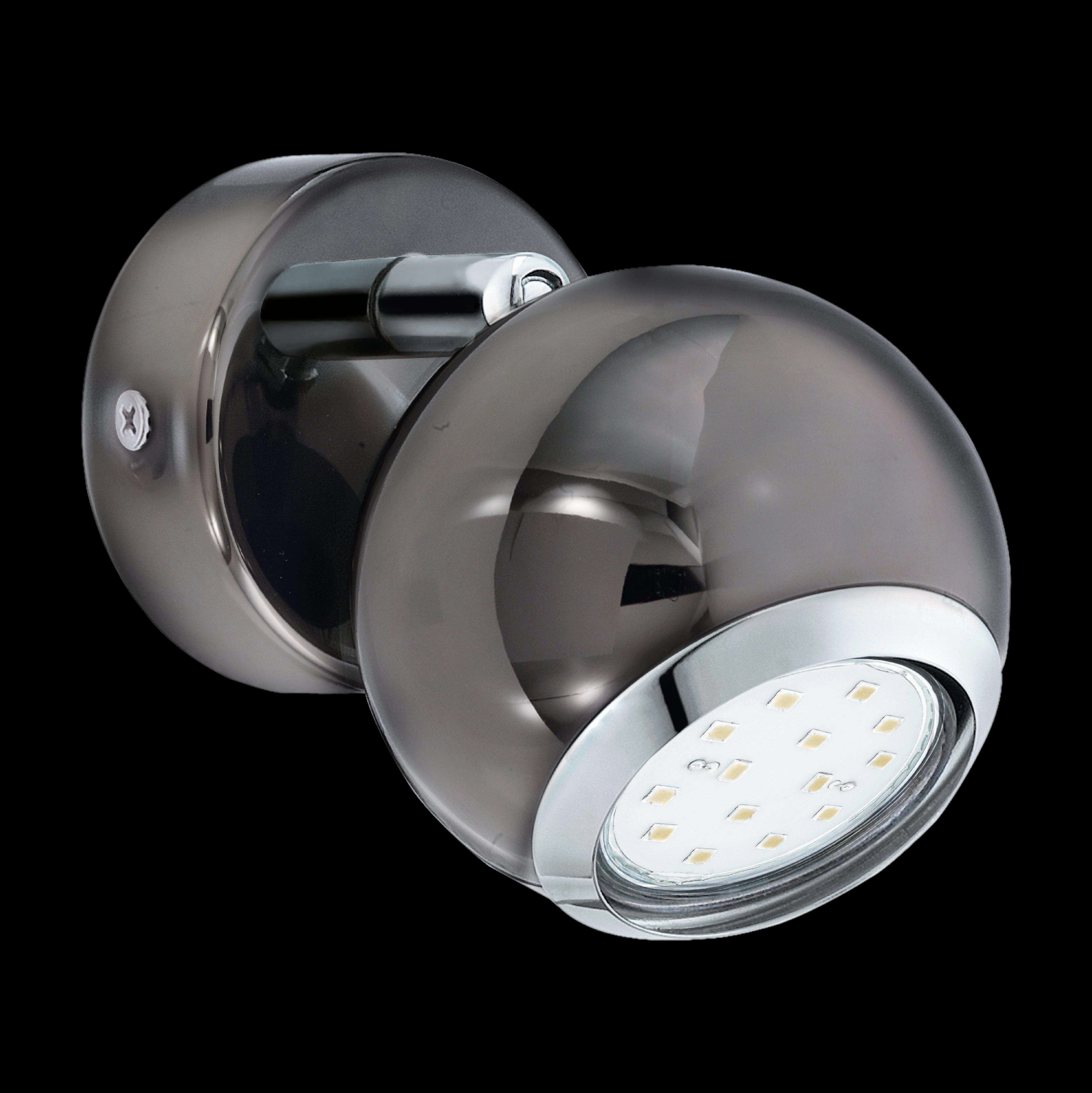 Eglo Bimeda Black Nickel & Chrome Wall Spotlight