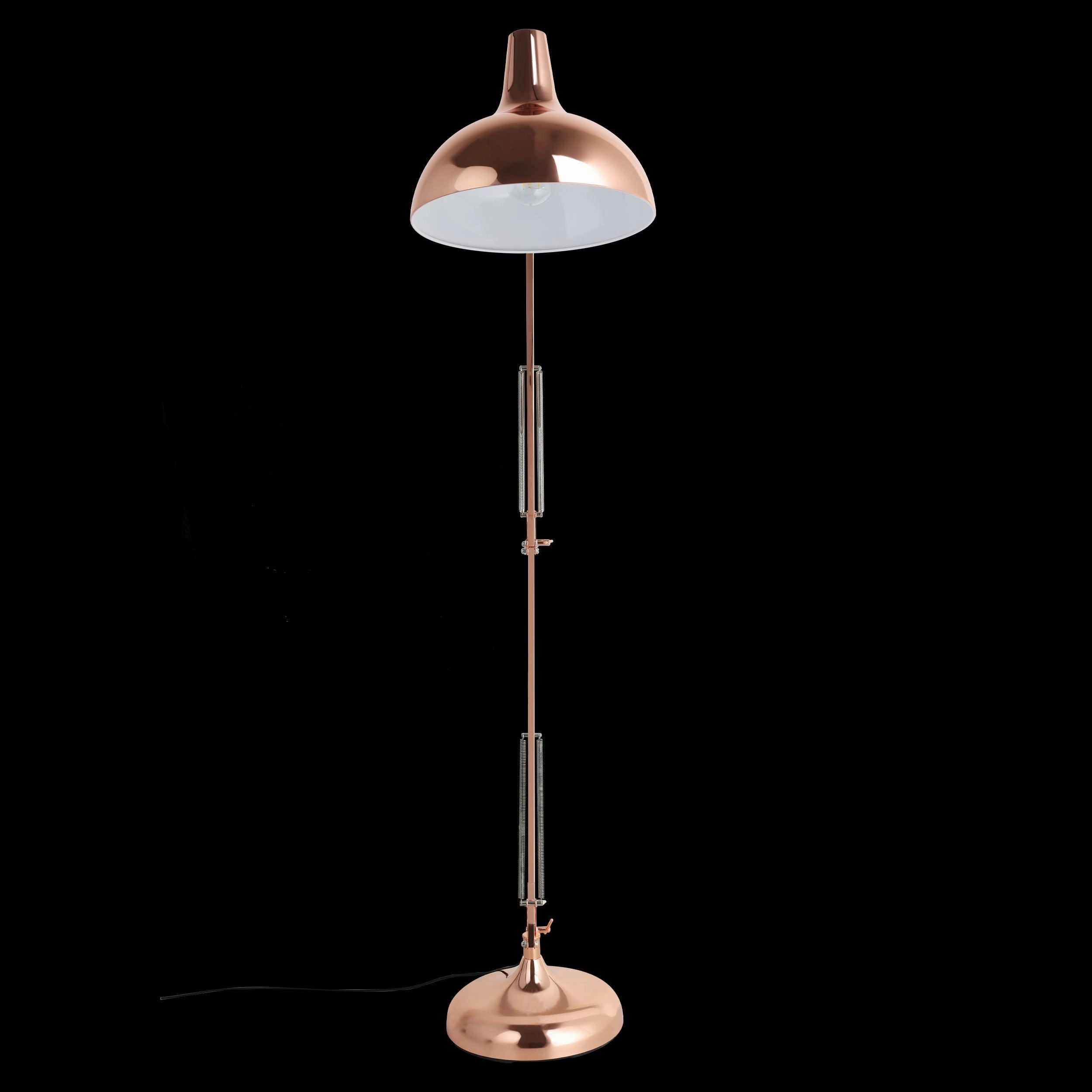 Eglo Borgillio Adjustable Copper Metal Floor Lamp