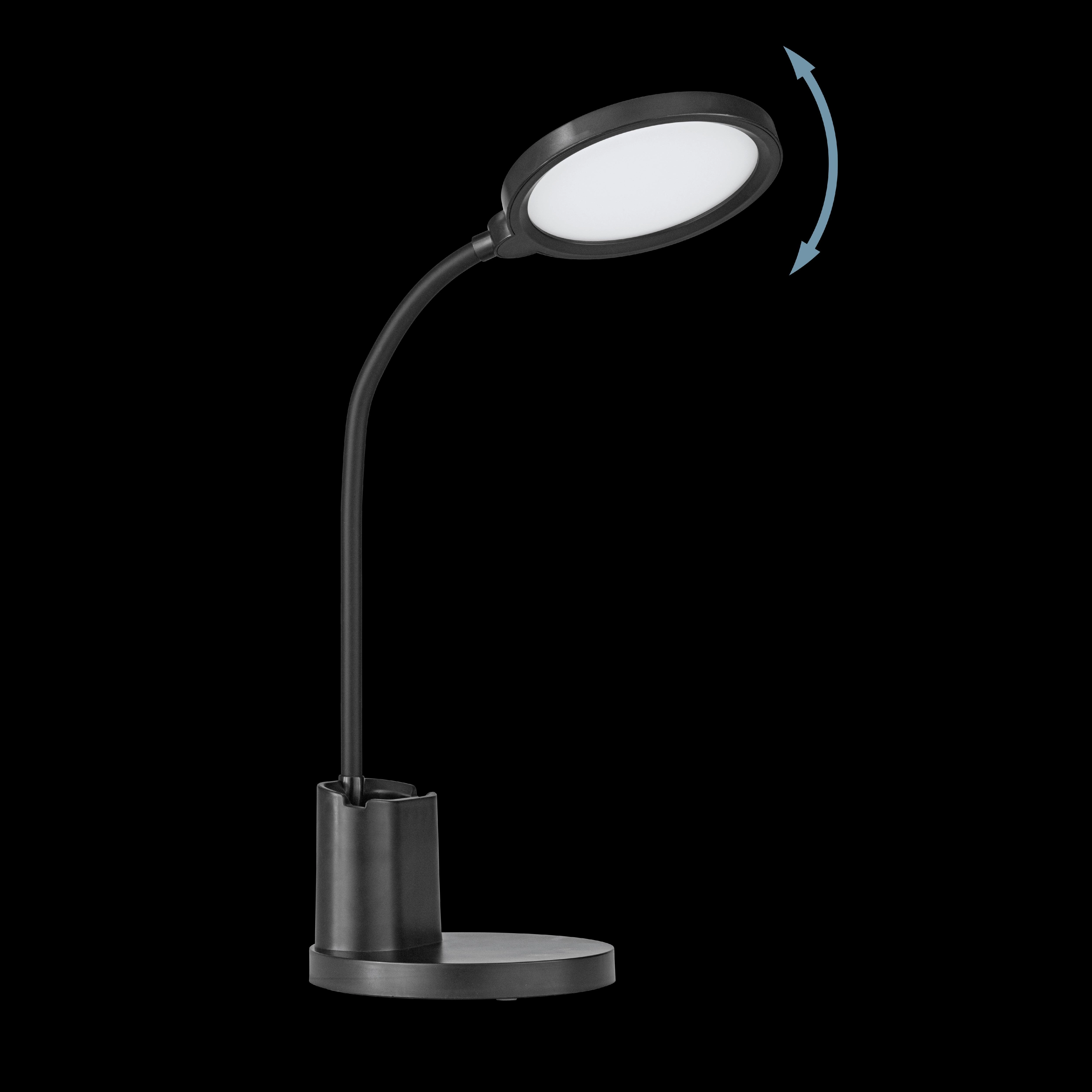 Eglo Brolini Battery Powered Black LED Desk Lamp