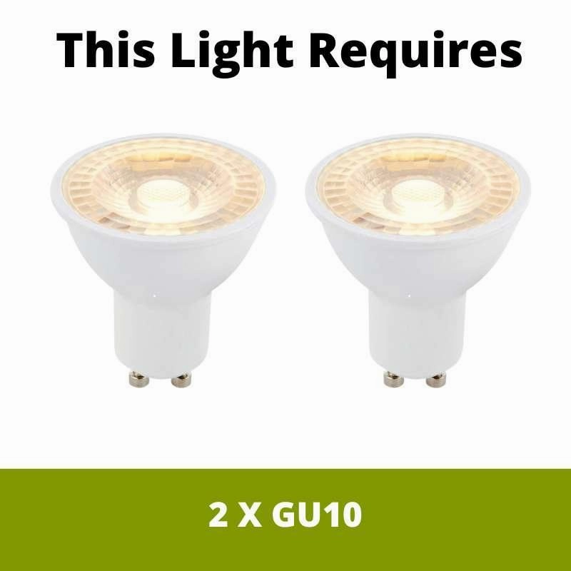 Eglo Buzz-LED Brass 2 Light Bar Spotlight