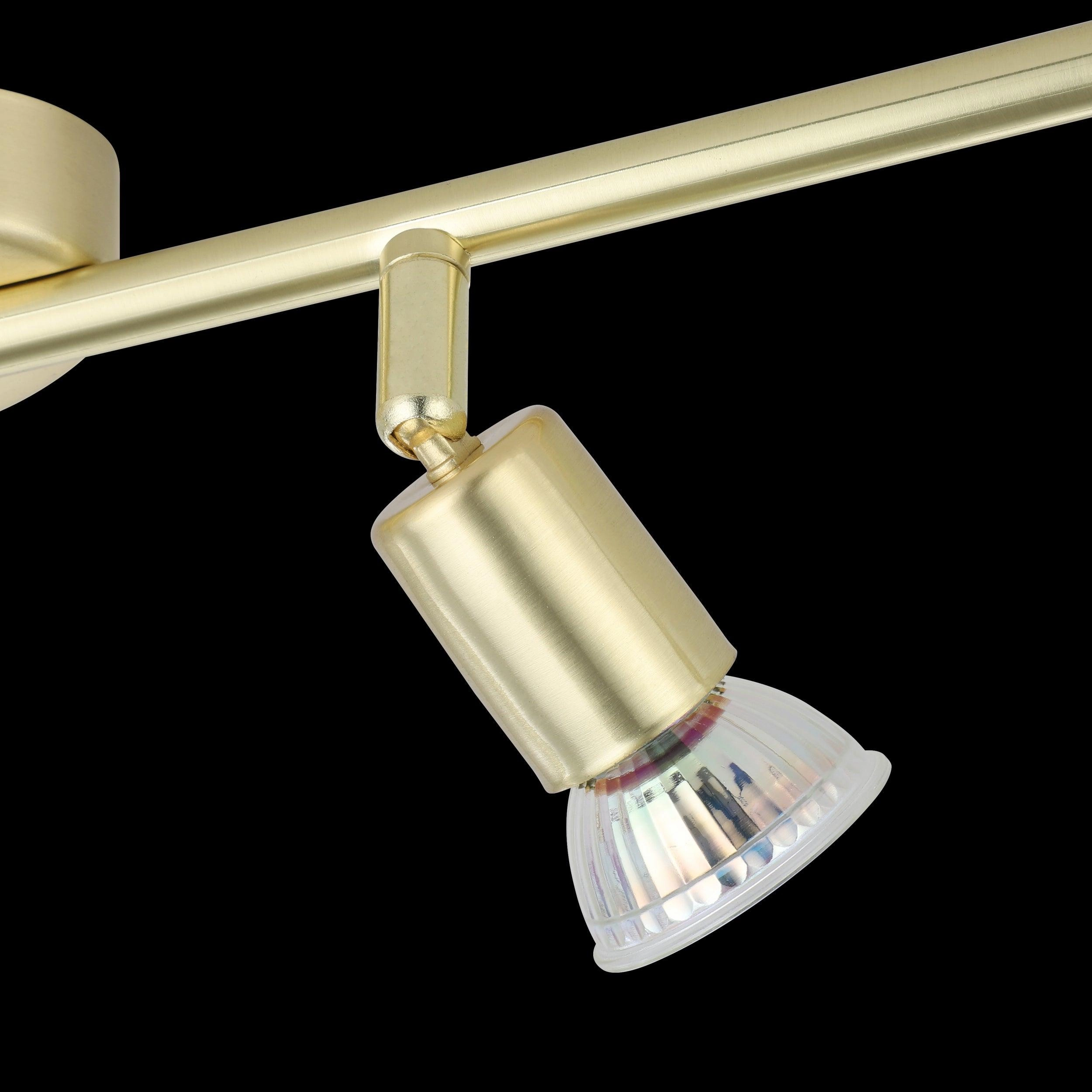Eglo Buzz-LED Brass 4 Light Bar Spotlight
