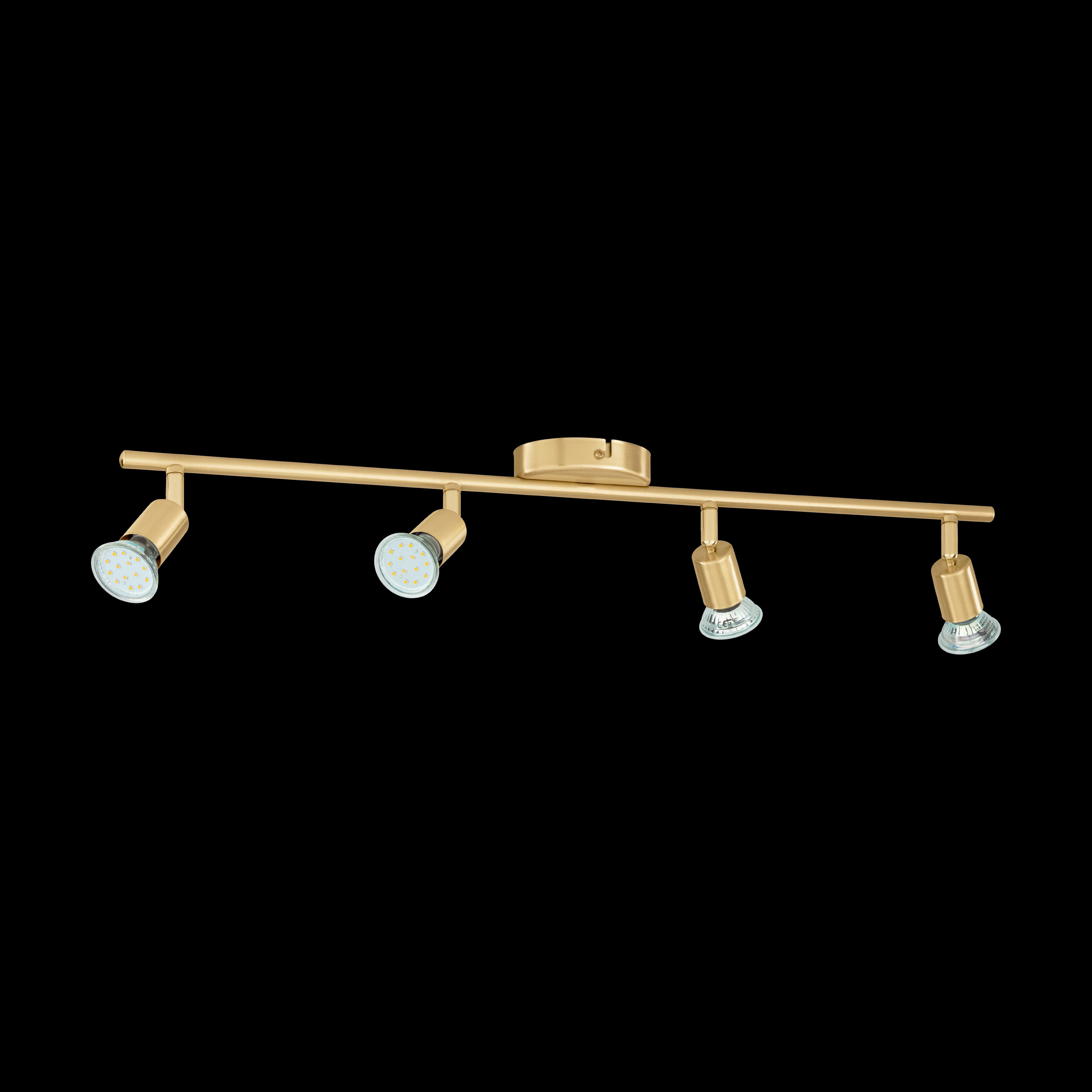 Eglo Buzz-LED Brass 4 Light Bar Spotlight