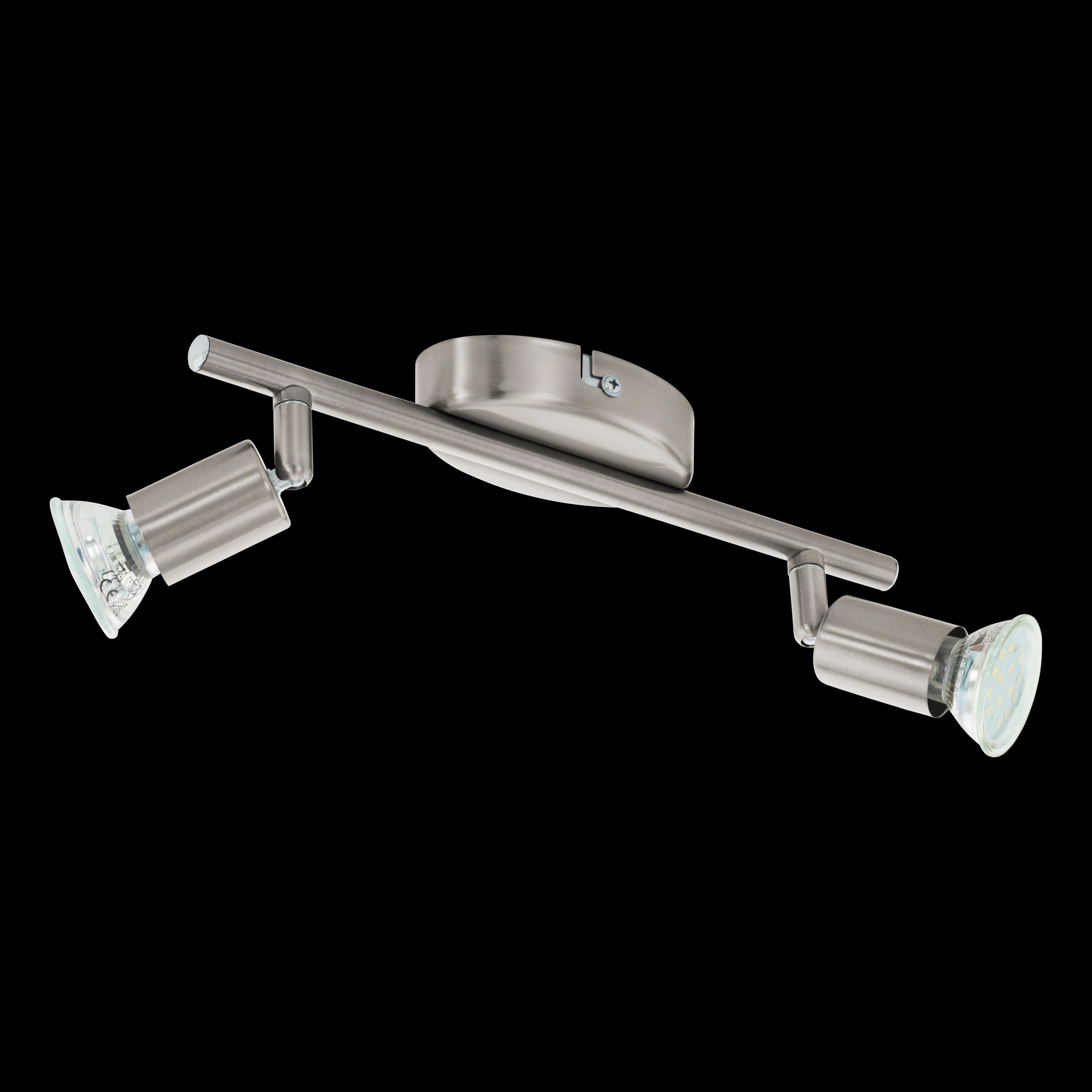 Eglo Buzz-LED Nickel 2 Light Bar Spotlight