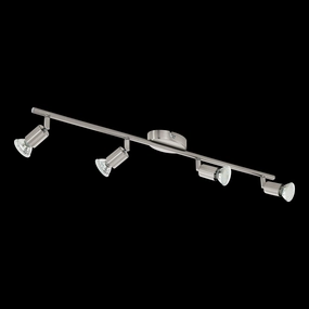Eglo Buzz-LED Nickel 4 Light Bar Spotlight tall arc lamp for living room