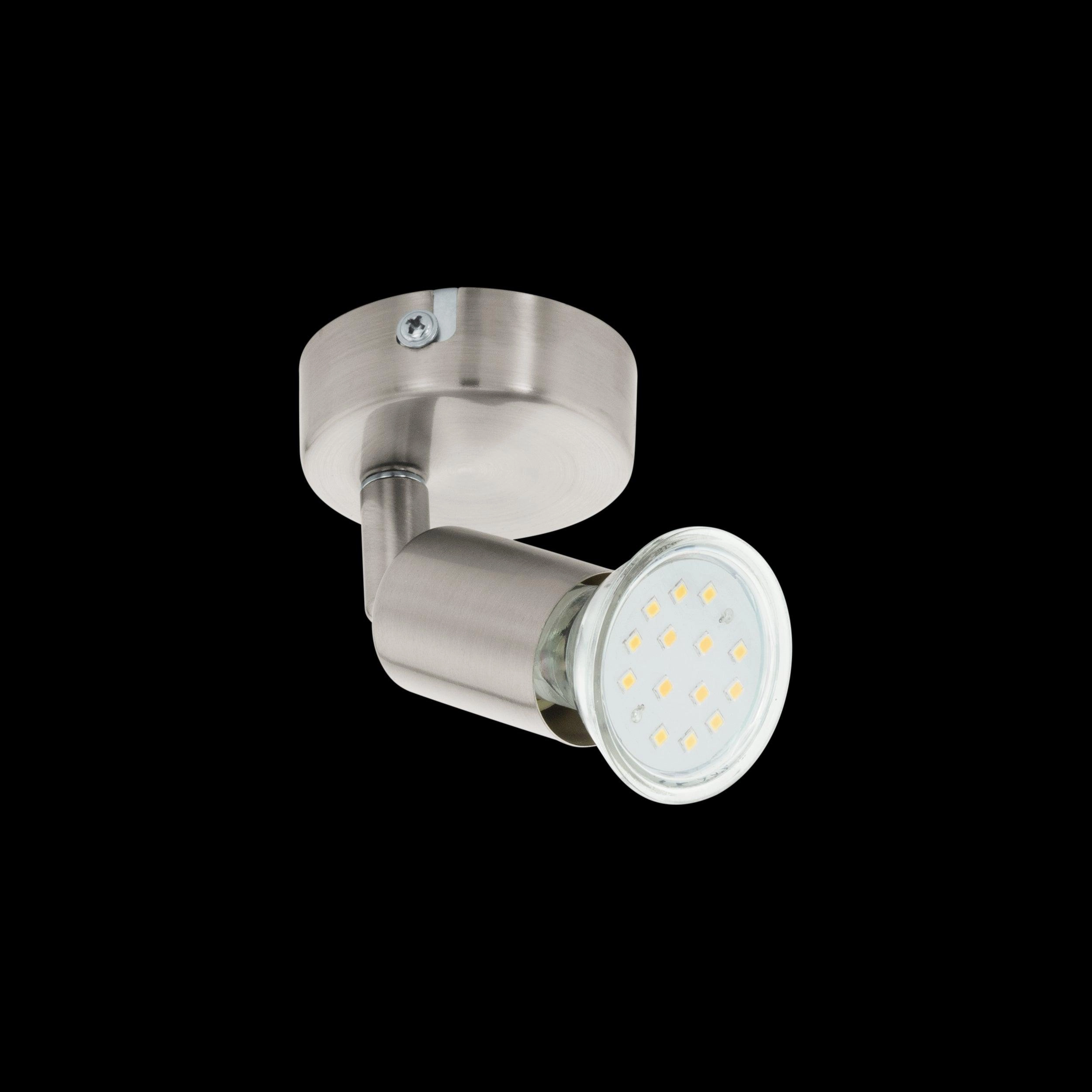 Eglo Buzz-LED Nickel Wall Spotlight