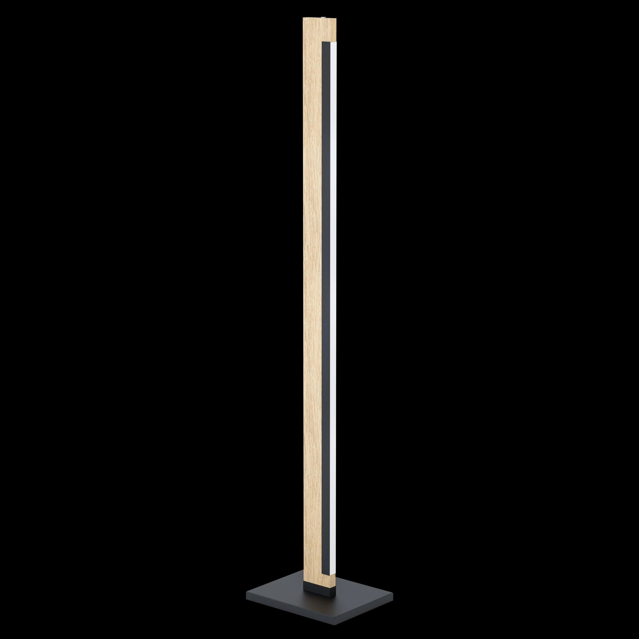 Eglo Camacho LED Black & WoodenTouch Floor Lamp