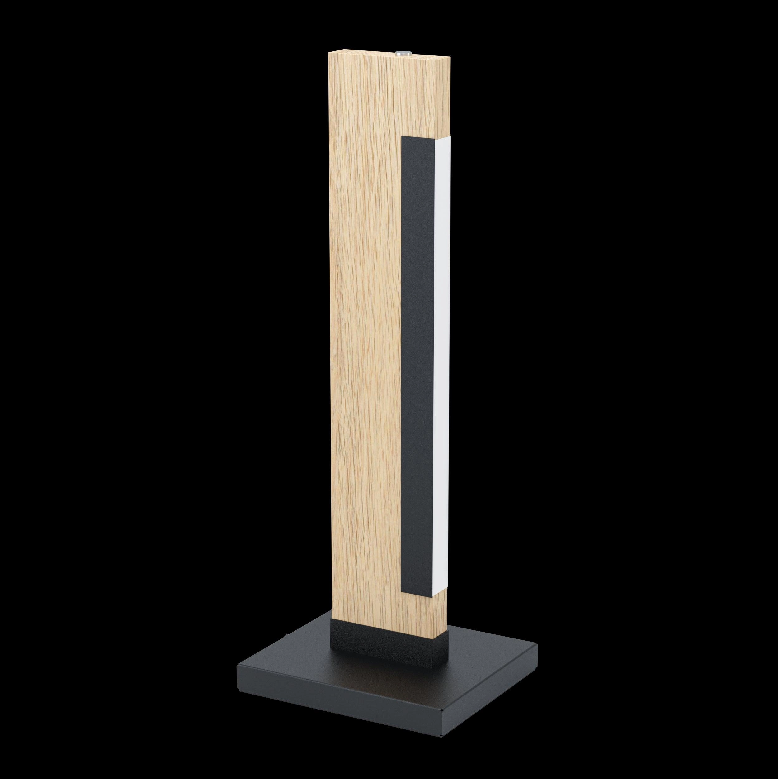Eglo Camacho LED Touch Black & Wooden Table Lamp