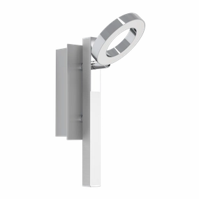 Eglo Cardillio 1 Integrated LED Chrome Wall Spotlight tall arc lamp for living room