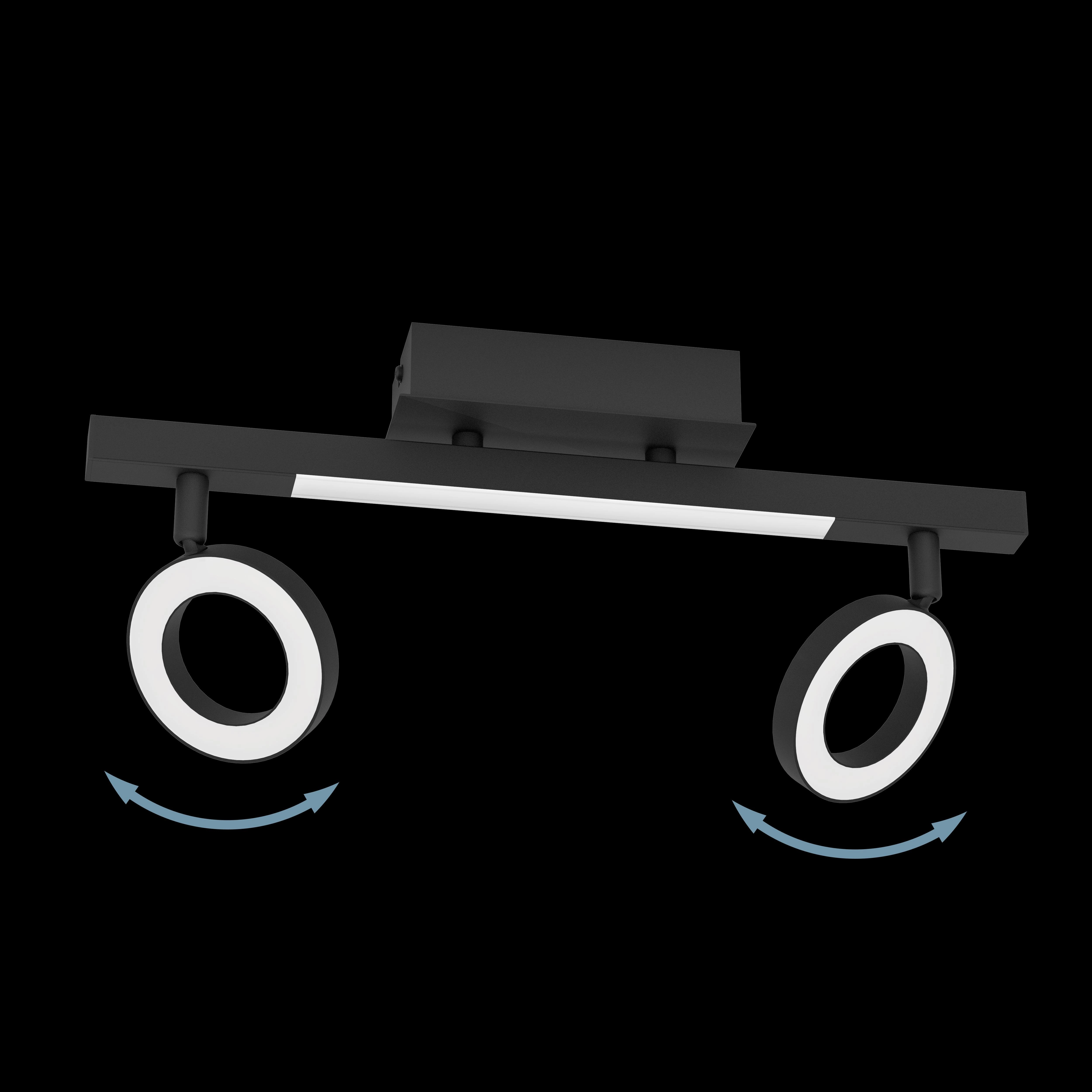Eglo Cardillio 2 LED Black 2 Light Bar Spotlight