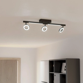 Eglo Cardillio 2 LED Black 3 Light Bar Spotlight tall arc lamp for living room
