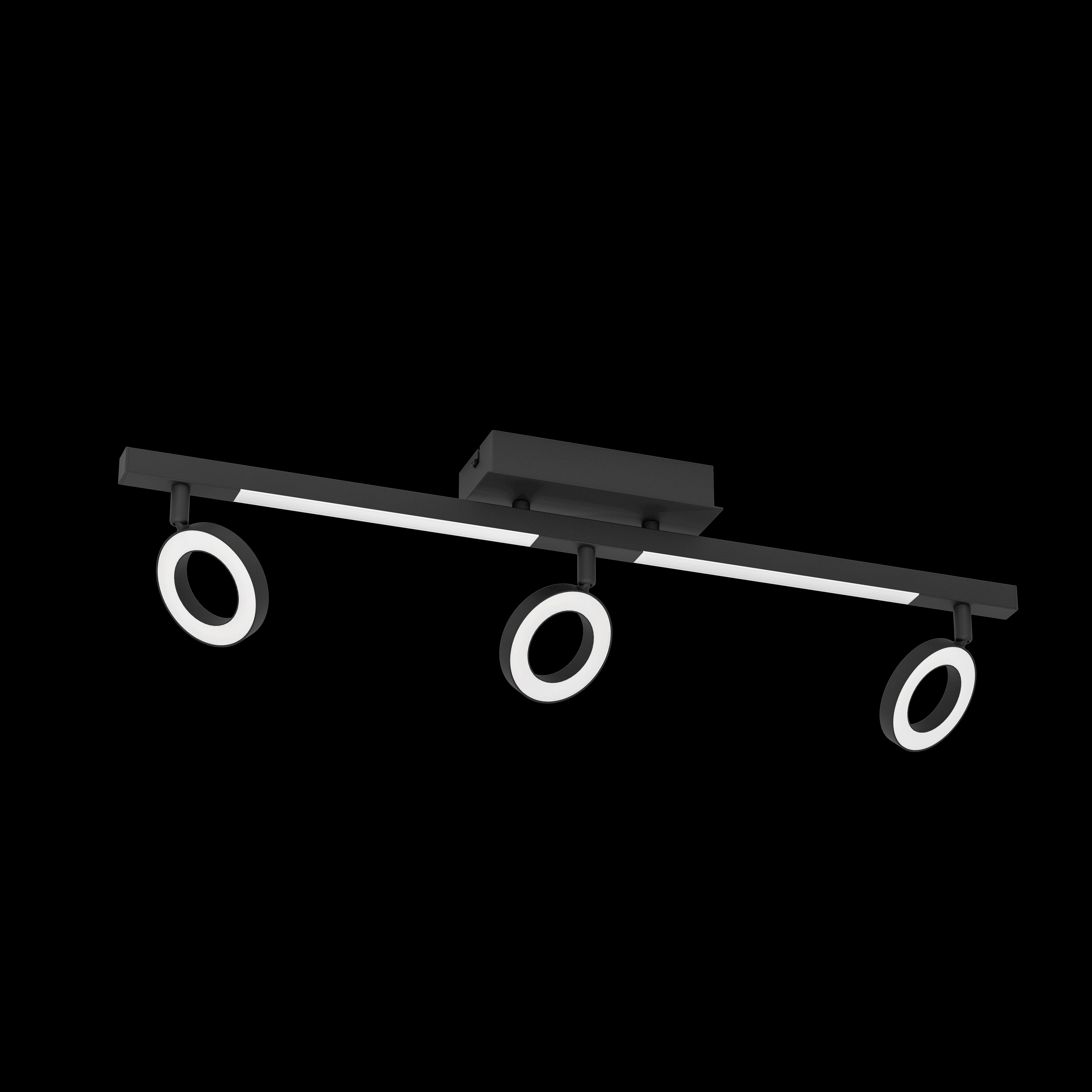 Eglo Cardillio 2 LED Black 3 Light Bar Spotlight