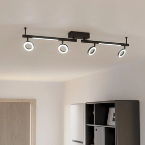 Eglo Cardillio 2 LED Black 4 Light Bar Spotlight tall arc lamp for living room