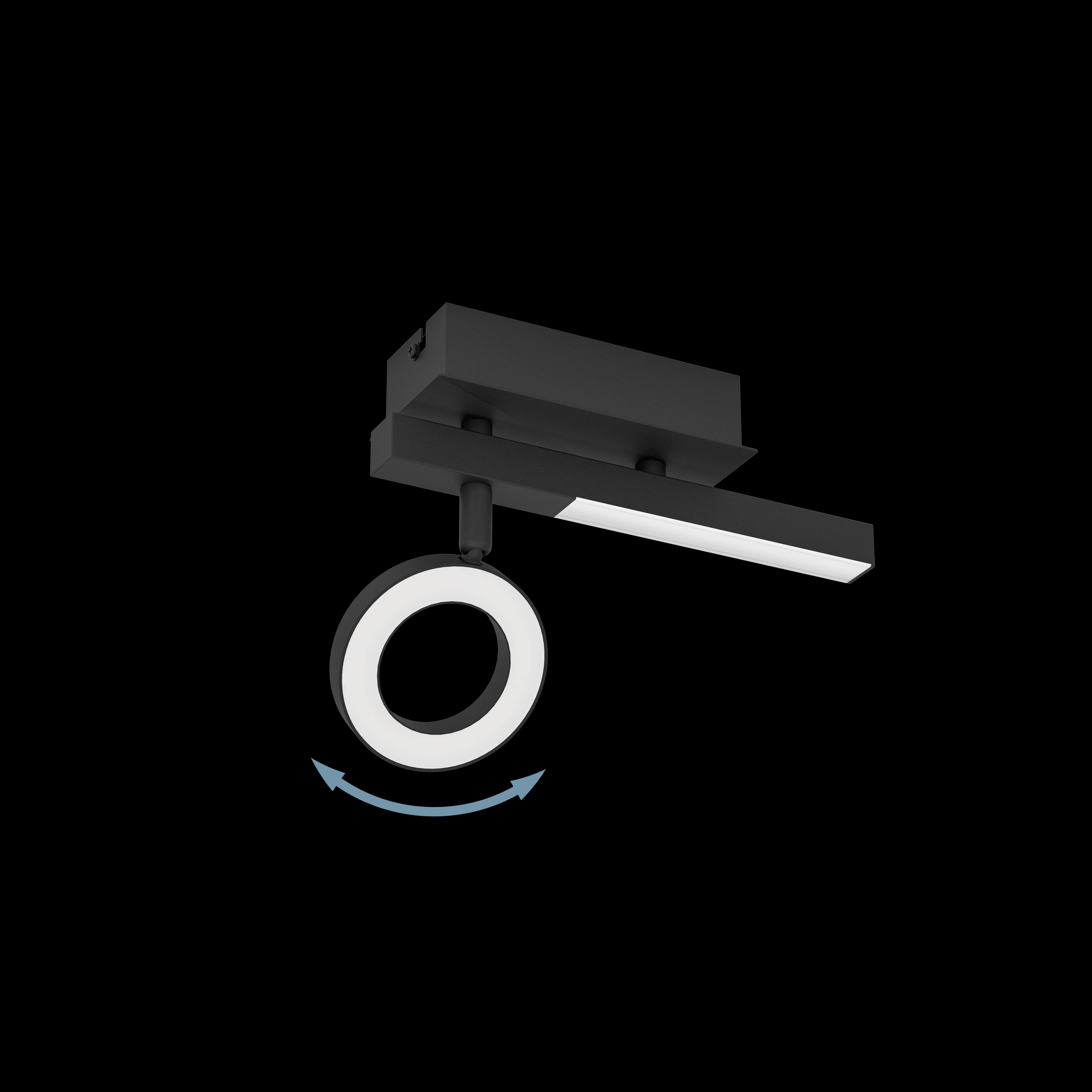 Eglo Cardillio 2 LED Black Wall Spotlight