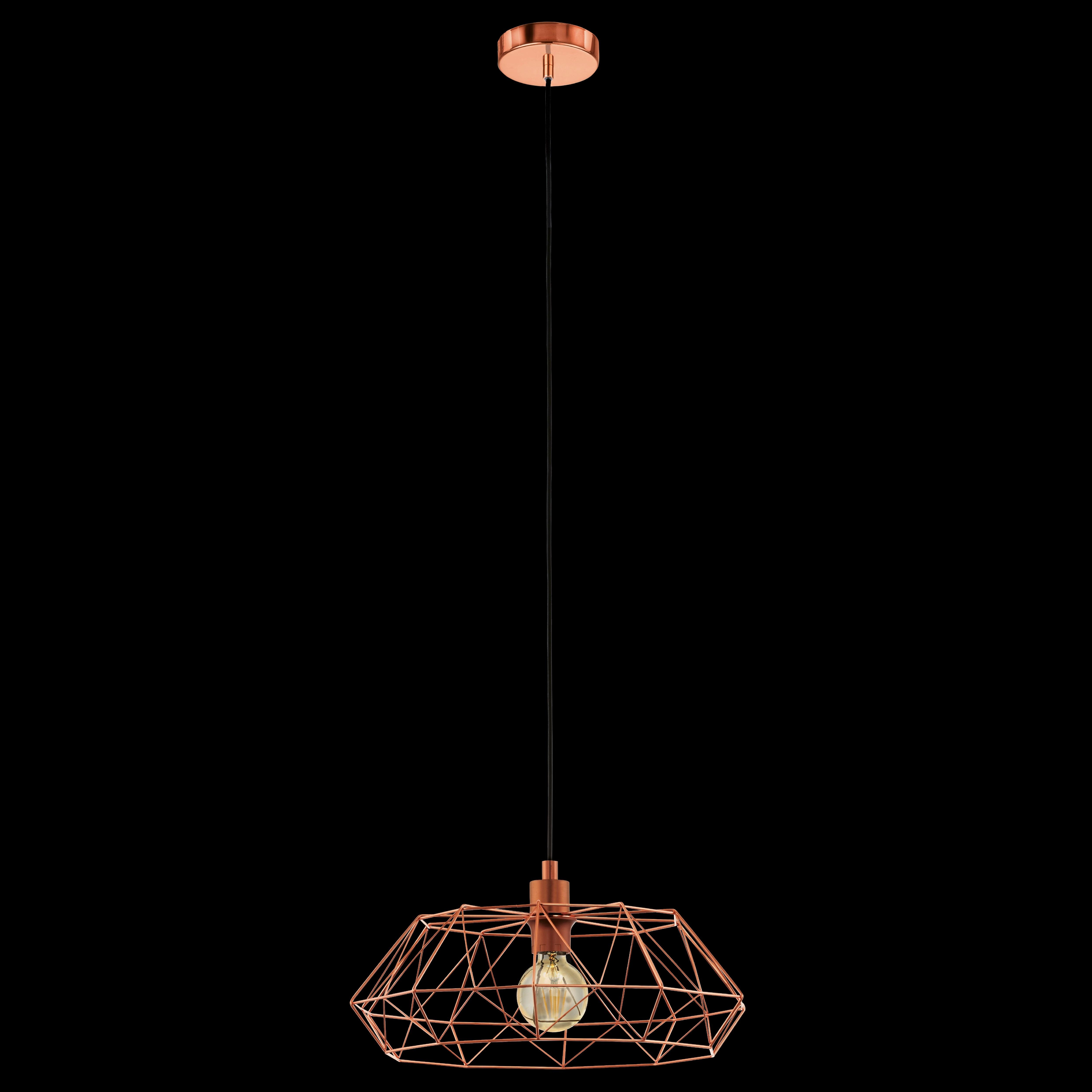 Eglo Carlton 2 Copper Wire Shade Ceiling Pendant