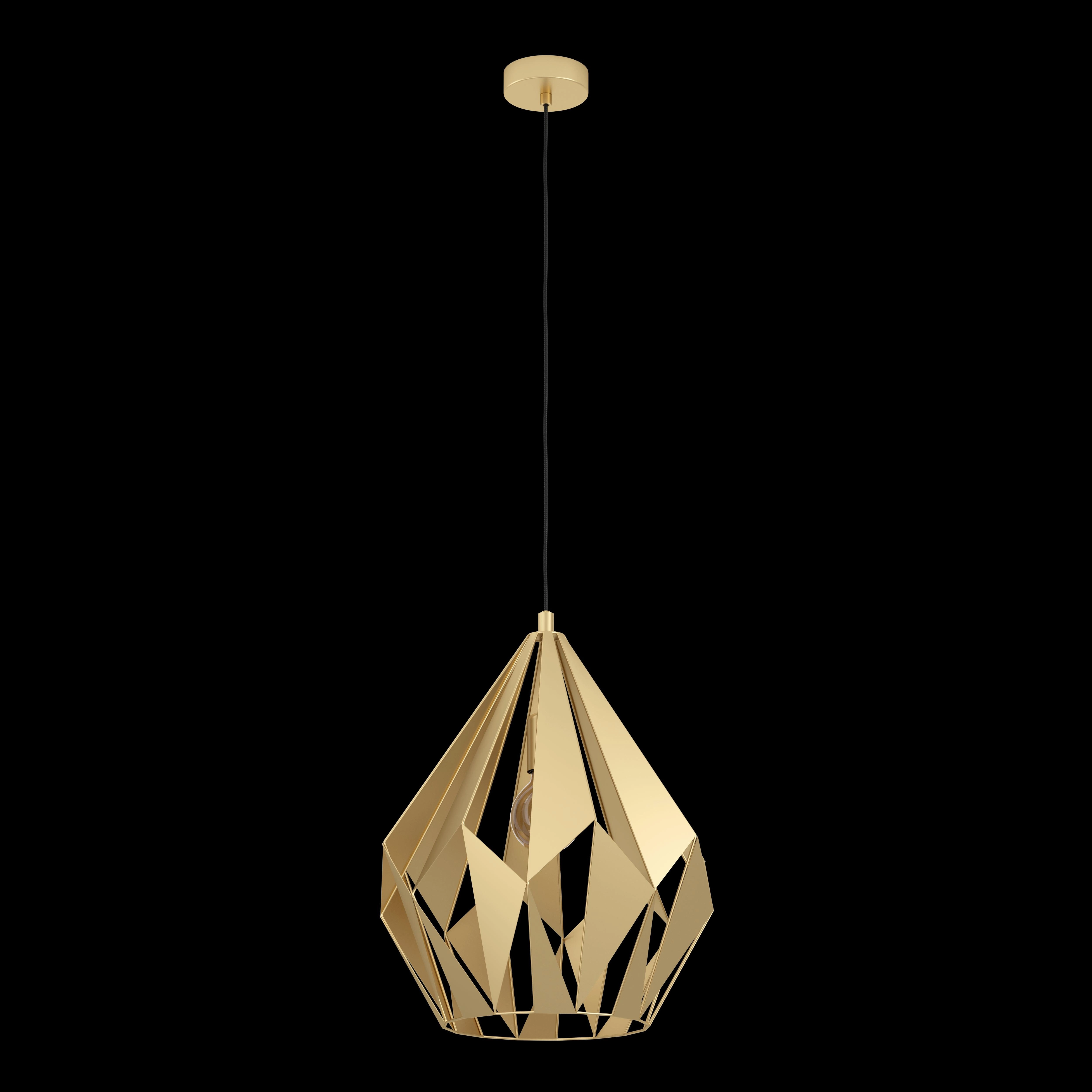 Eglo Carlton Gold Diamond-Shaped Ceiling Pendant Light