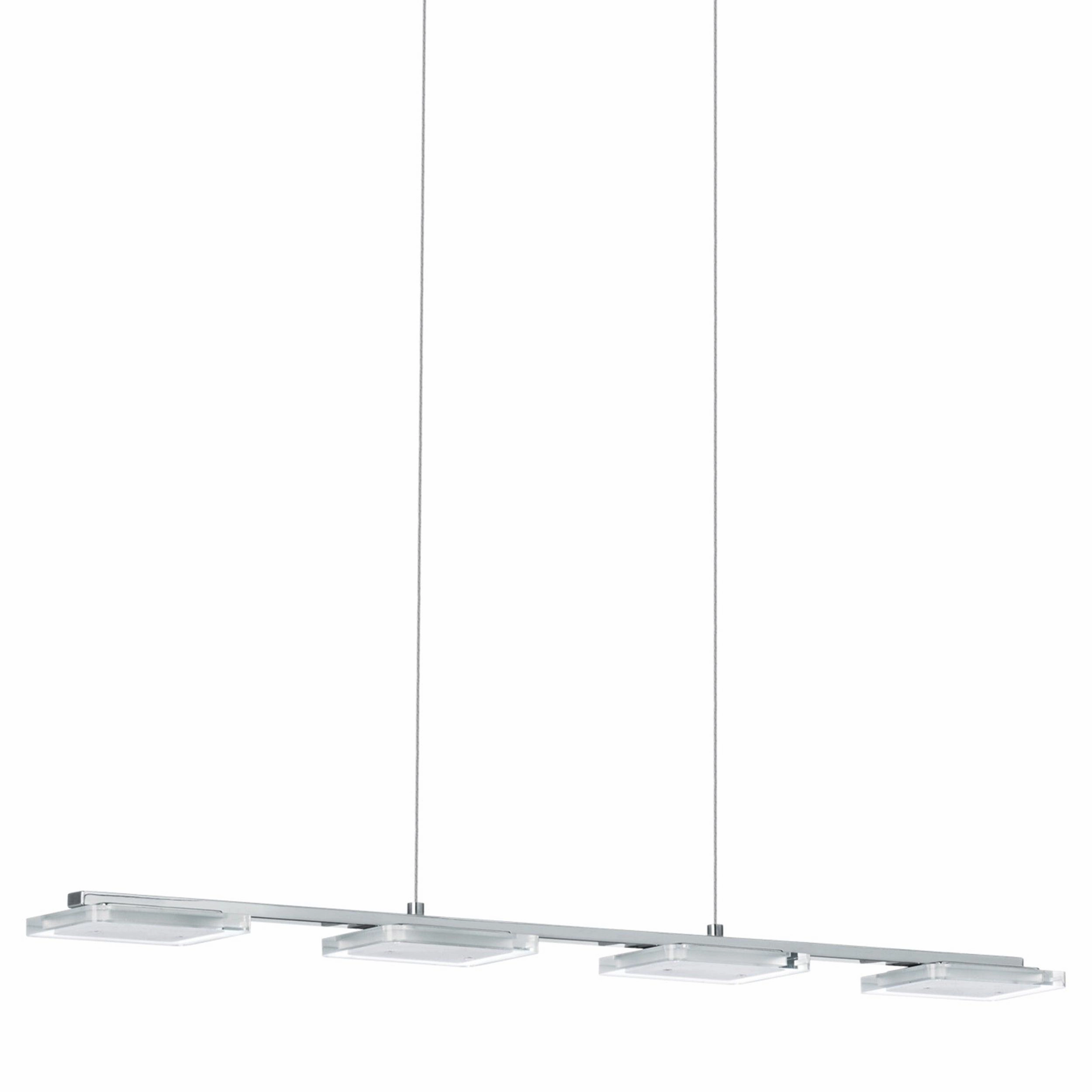 Eglo Cartama LED Chrome 4 Square Light Ceiling Pendant
