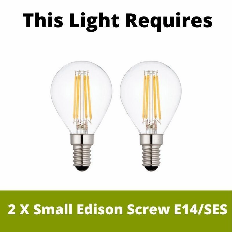 Eglo Cawton Wood & Silver 2 Light Bar Spotlight